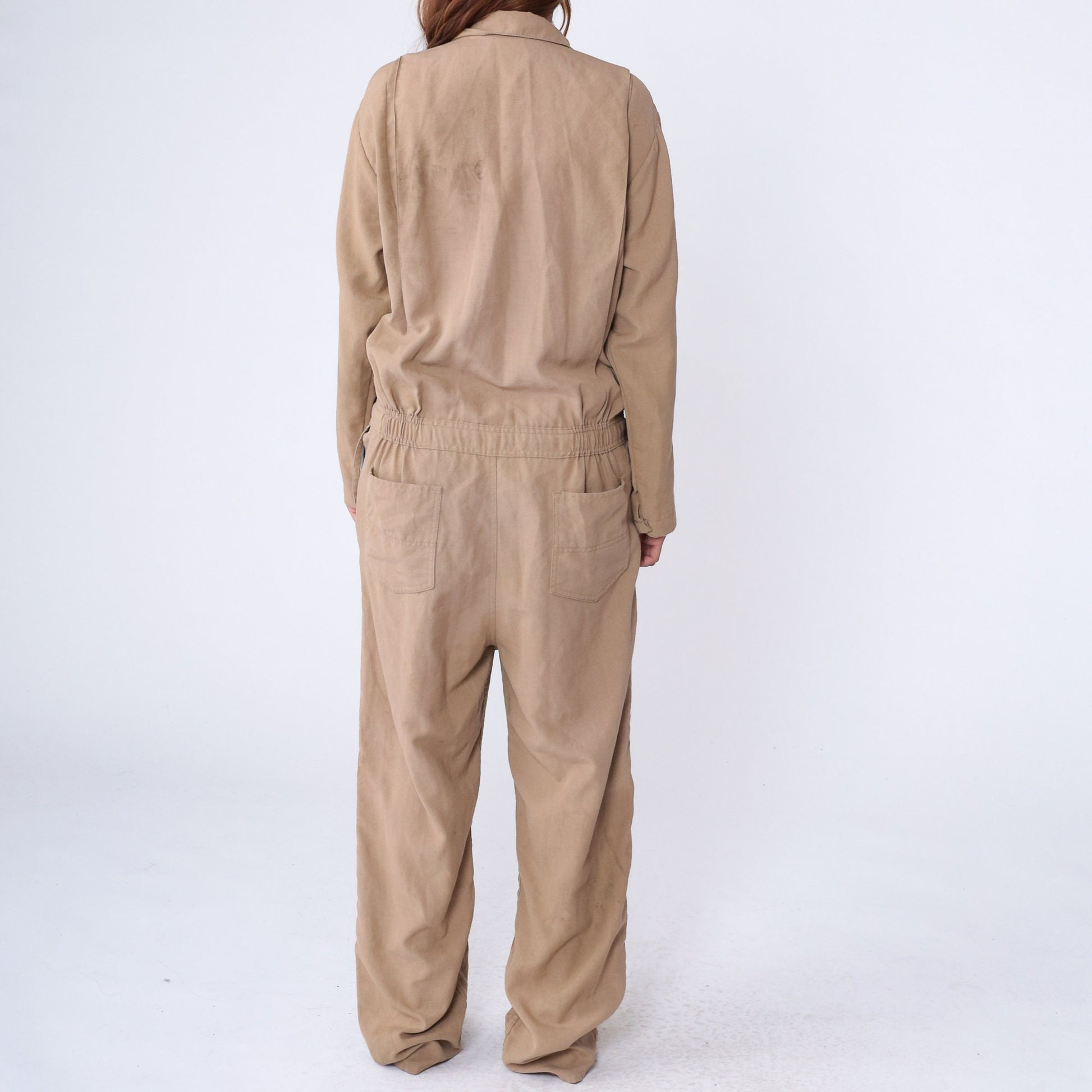 80s Stanco Nomex Tan Coveralls Workwear Jumpsuit Men's Large