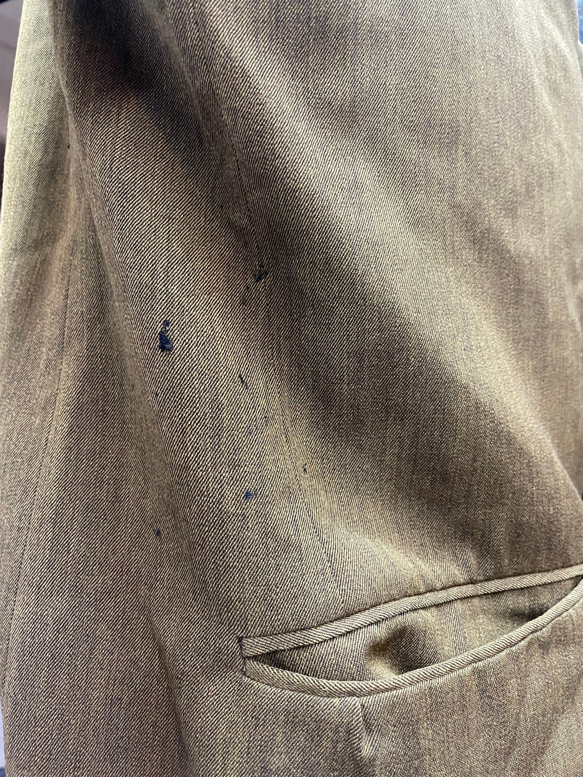 70s Brown Wool Blend Blazer Jacket Men's Medium
