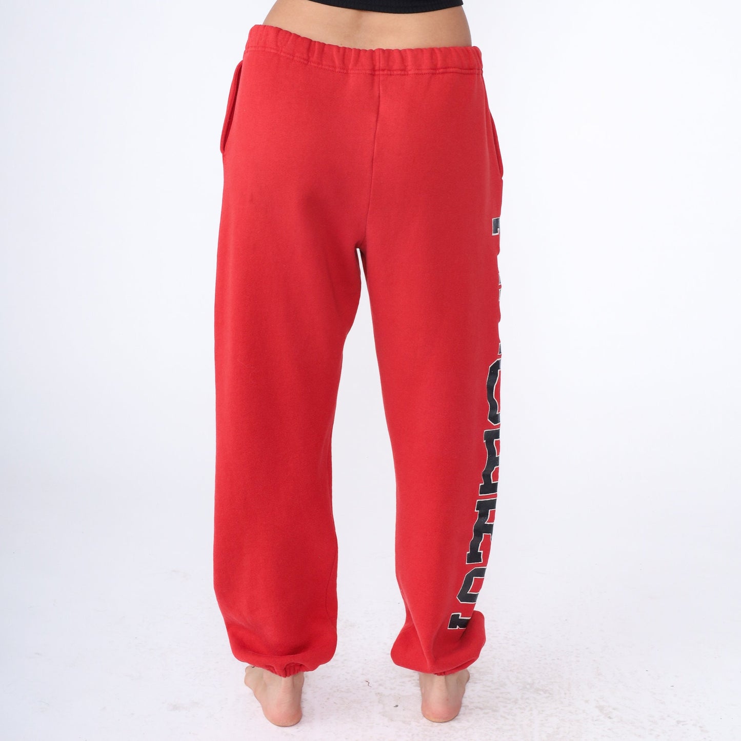 90s Russell Athletic Tiger Football Sweatpants Red Extra Large XXL