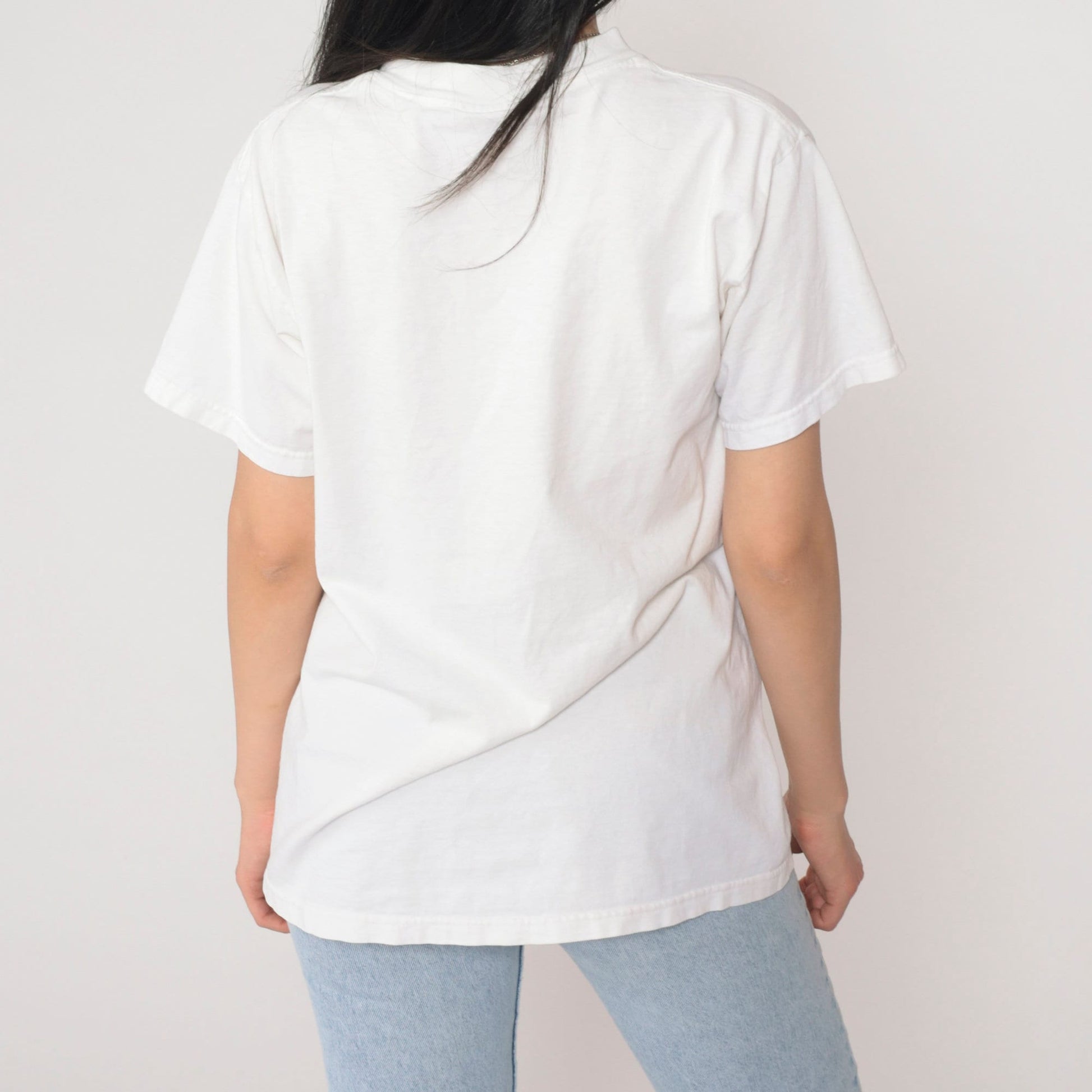80s Charleston South Carolina Graphic T-Shirt White Cotton Medium
