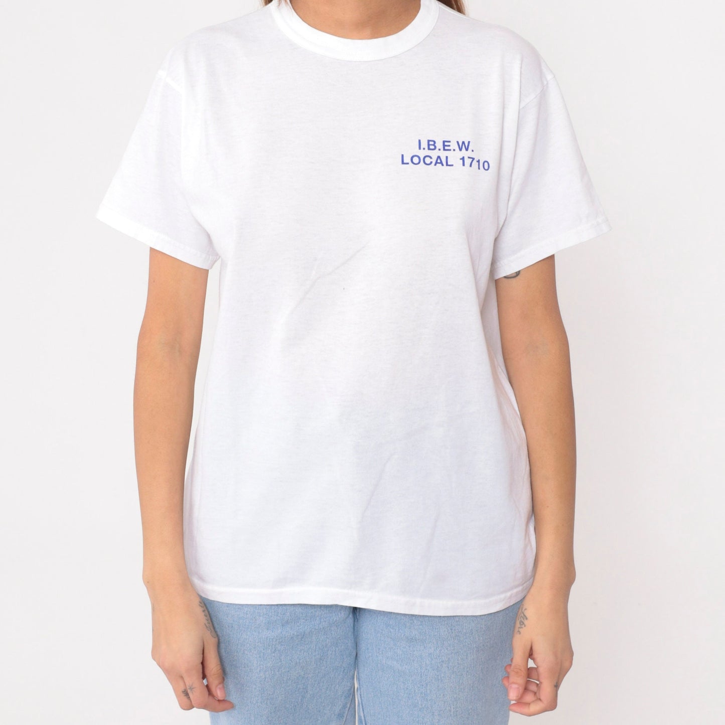 80s IBEW Local 1710 El Monte California Union Graphic T-Shirt Medium
