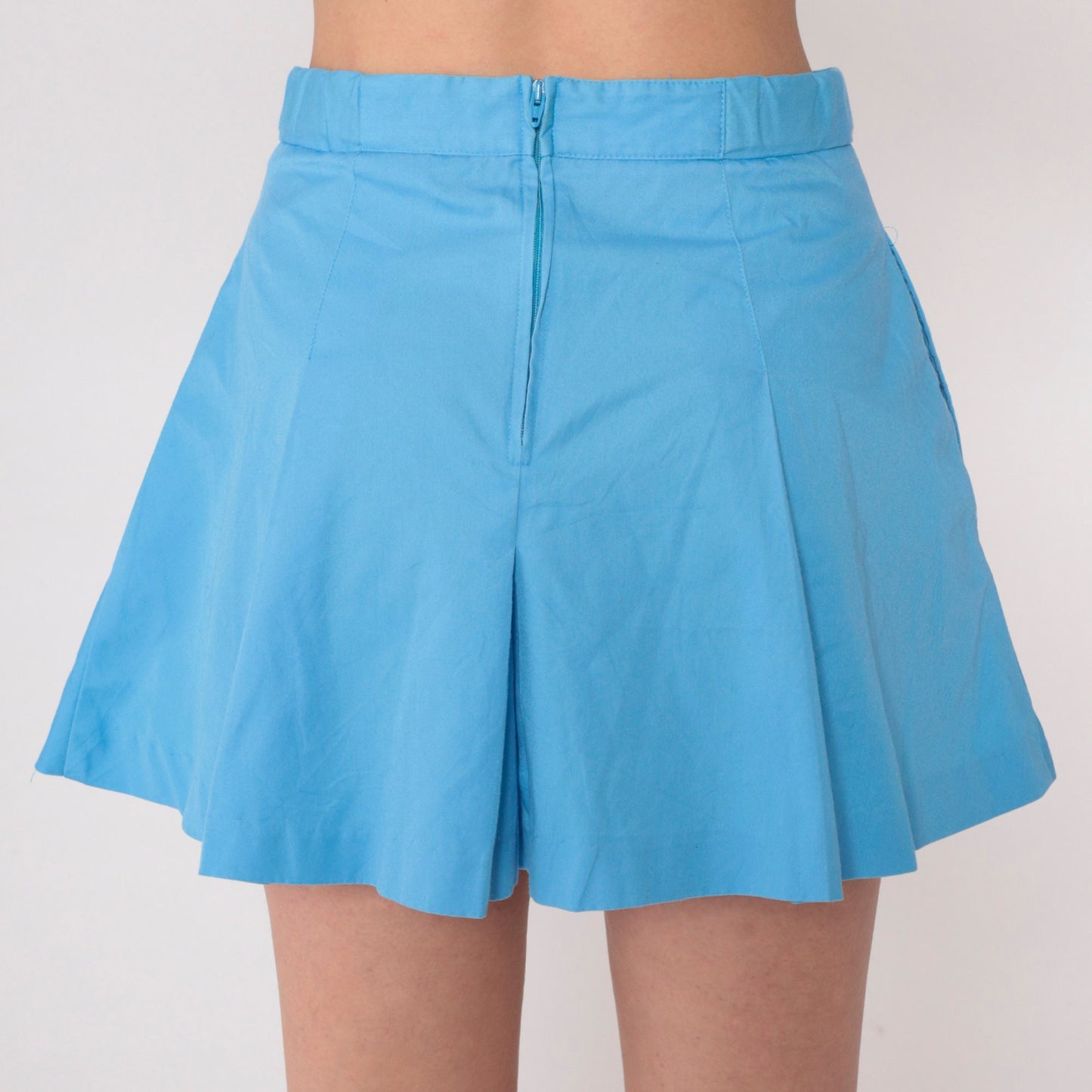Head Tennis Skirt 90s Pleated Mini Blue High Waist Small