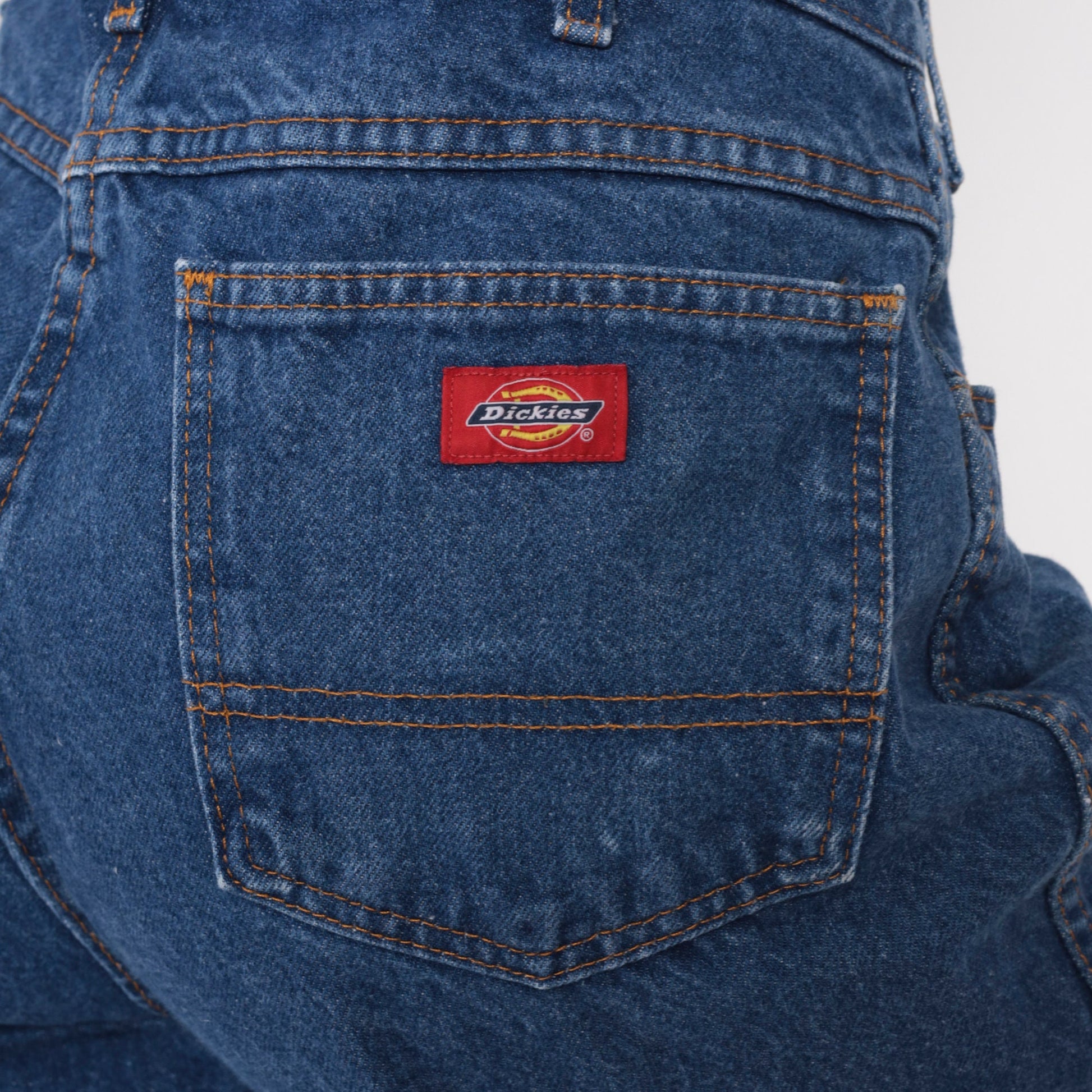 00s Dickies Jeans High Rise Relaxed Straight Leg Blue Denim Men's 34x32