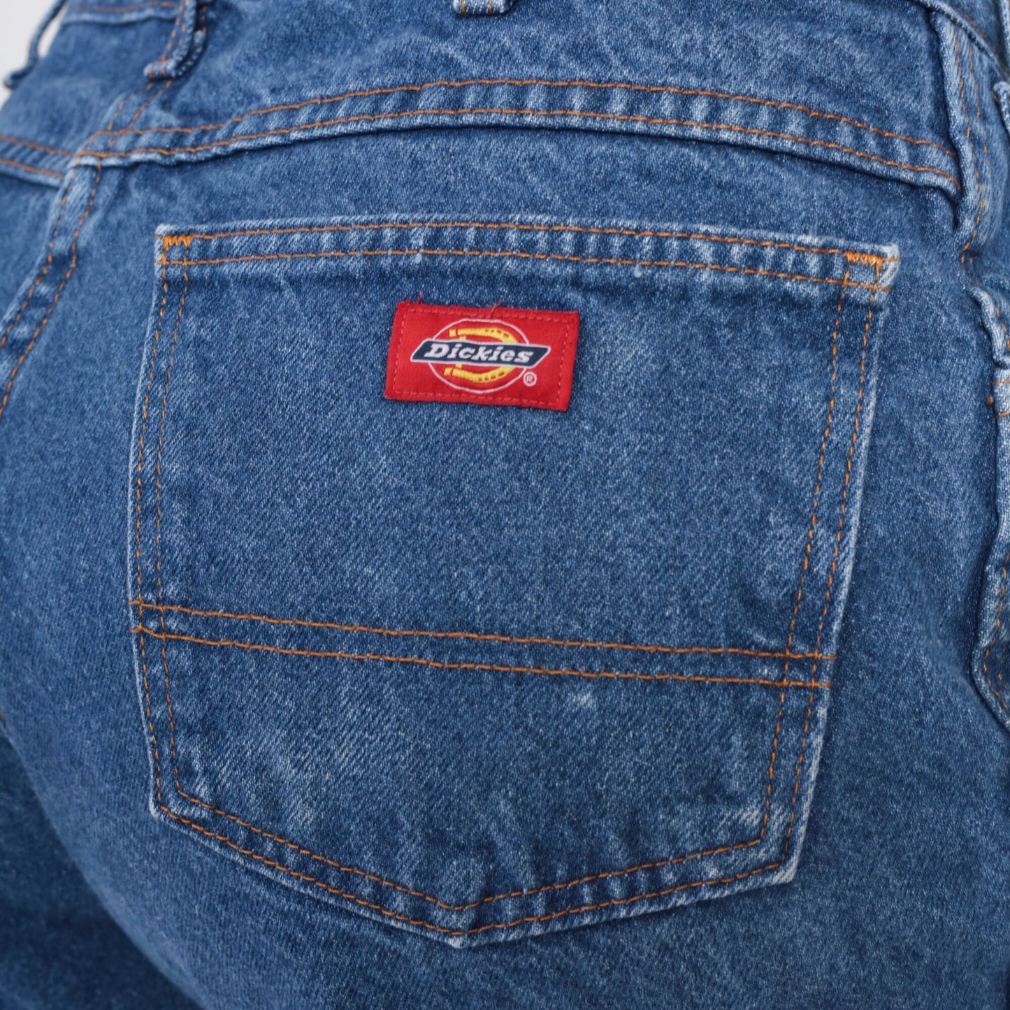 Y2K Dickies Jeans 34x32 High Rise Relaxed Straight Leg Blue Denim Men's