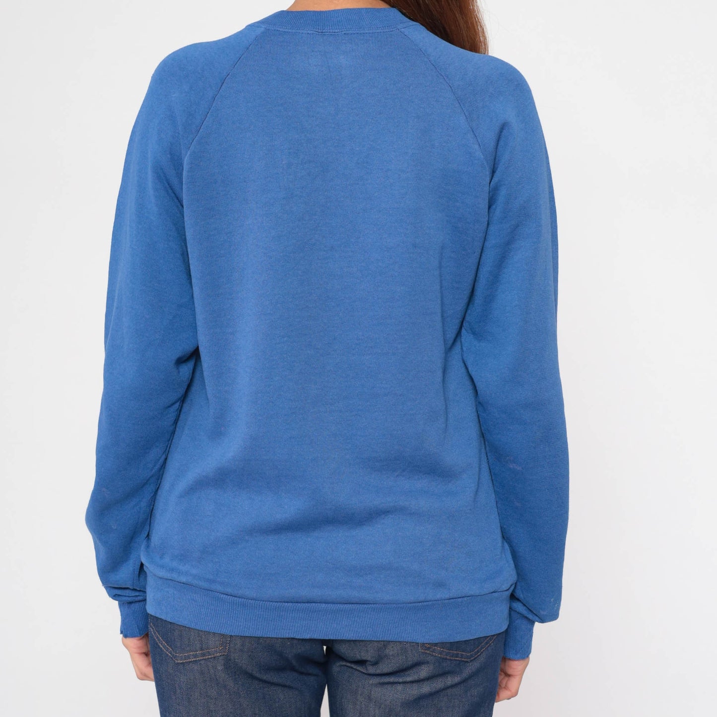 80s We The People US Constitution Sweatshirt National Archives Blue Raglan Medium
