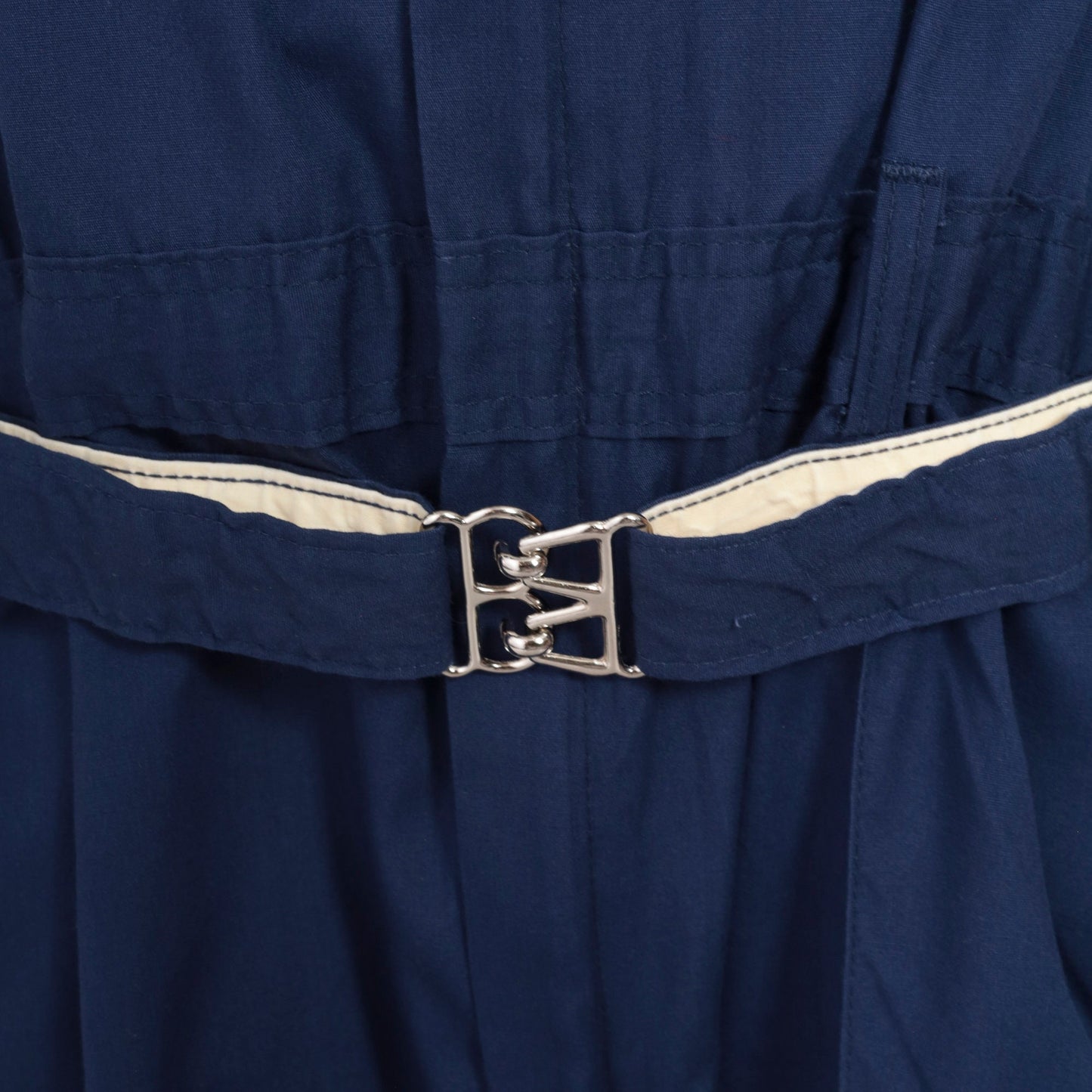 70s Walls Dark Blue Coveralls Utility Boilersuit Straight Leg Short Sleeve Men's 50 R