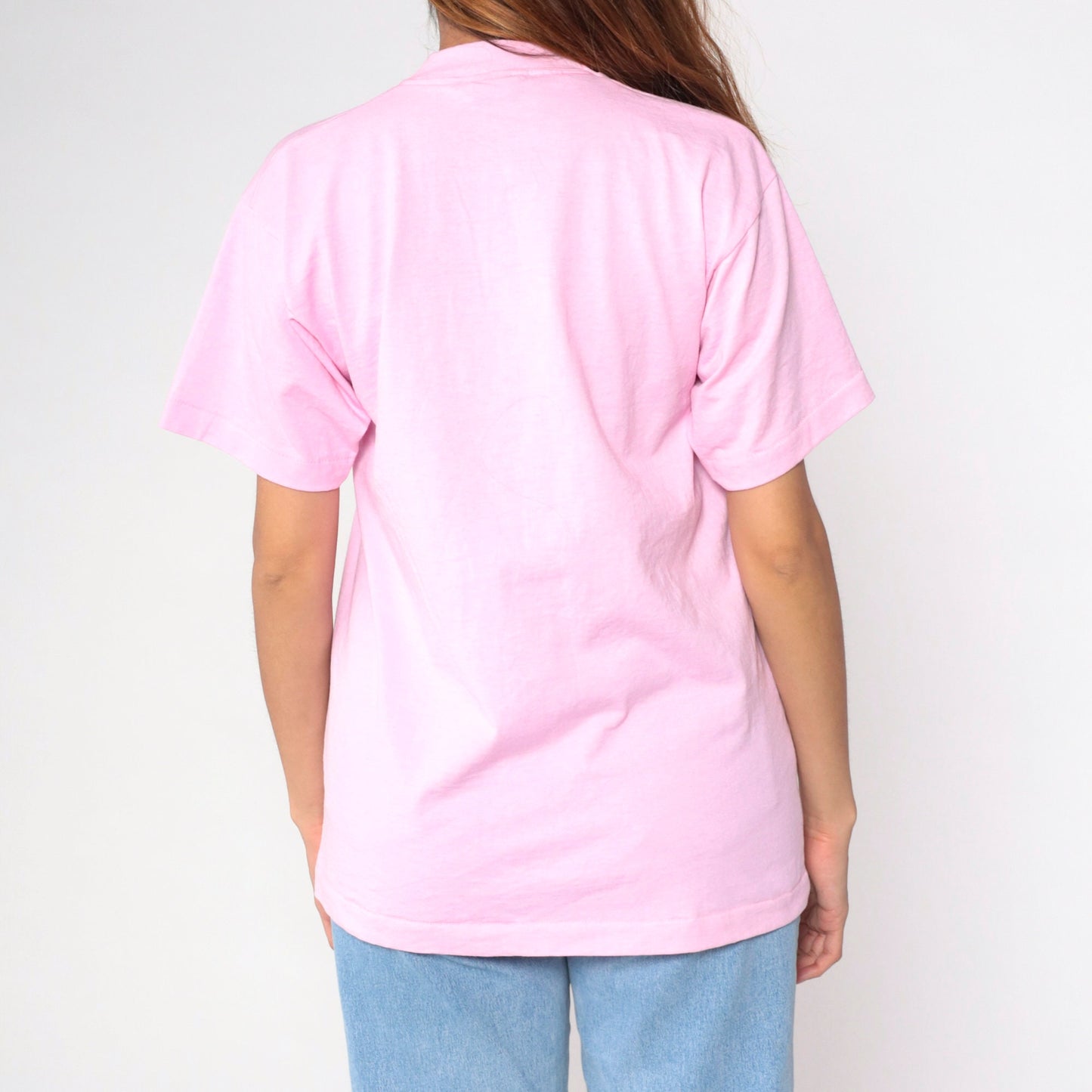 80s Foxy Lady Run 5K American Fork Hospital Graphic Tee Pink Single Stitch Medium