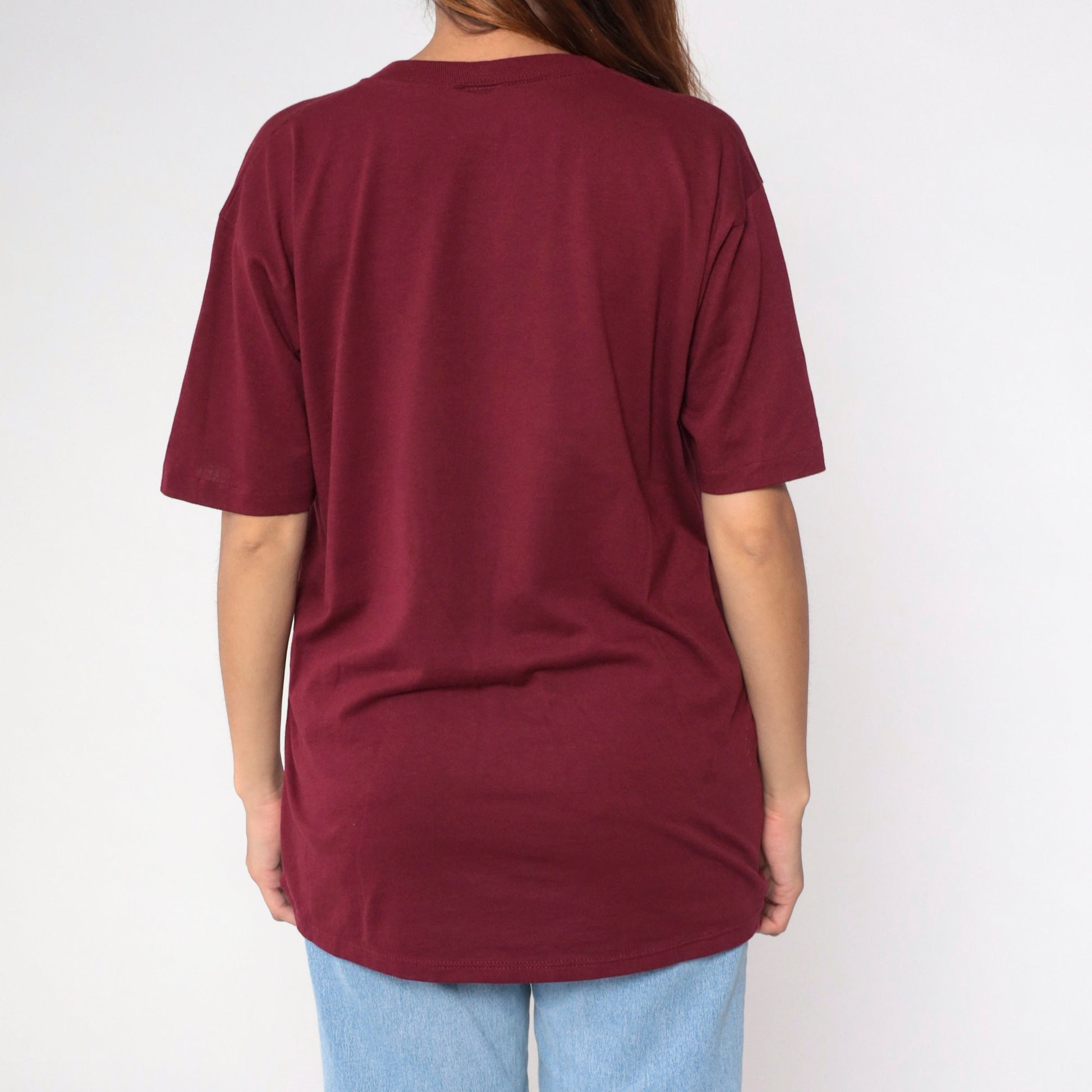90s Volkswanderung German Hiking Graphic Tee Burgundy Extra Large