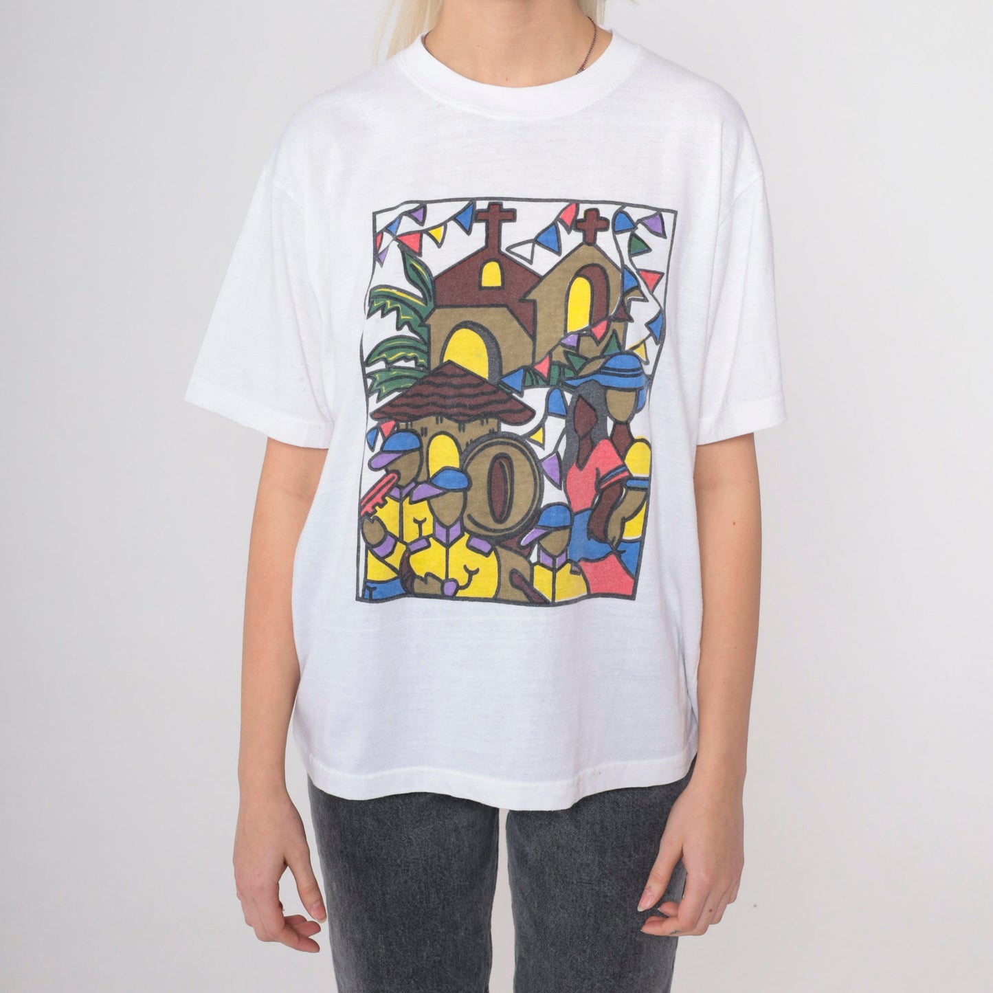 00s Iglesia Filipina Independiente Hermana Mayor Graphic Tee Large L