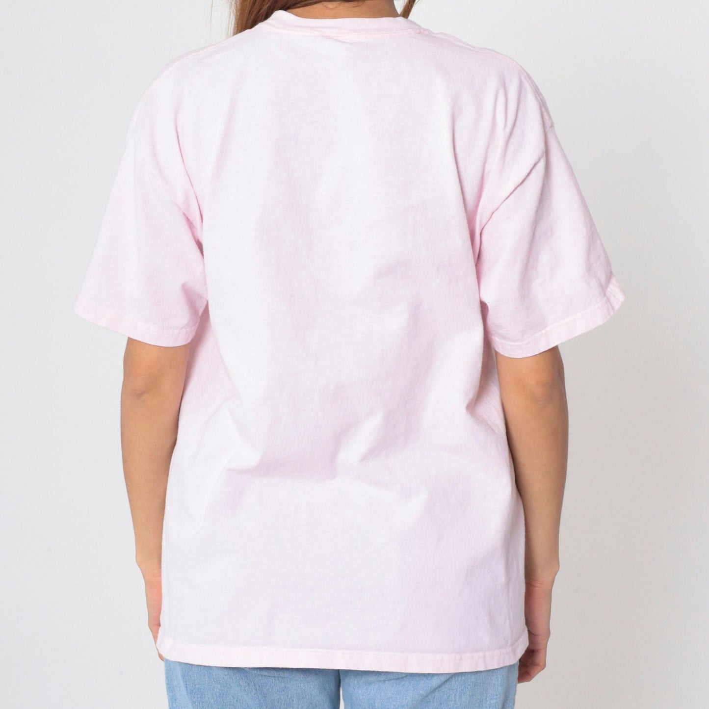 90s Solvang California Hummingbird Floral Graphic Tee Baby Pink Large L
