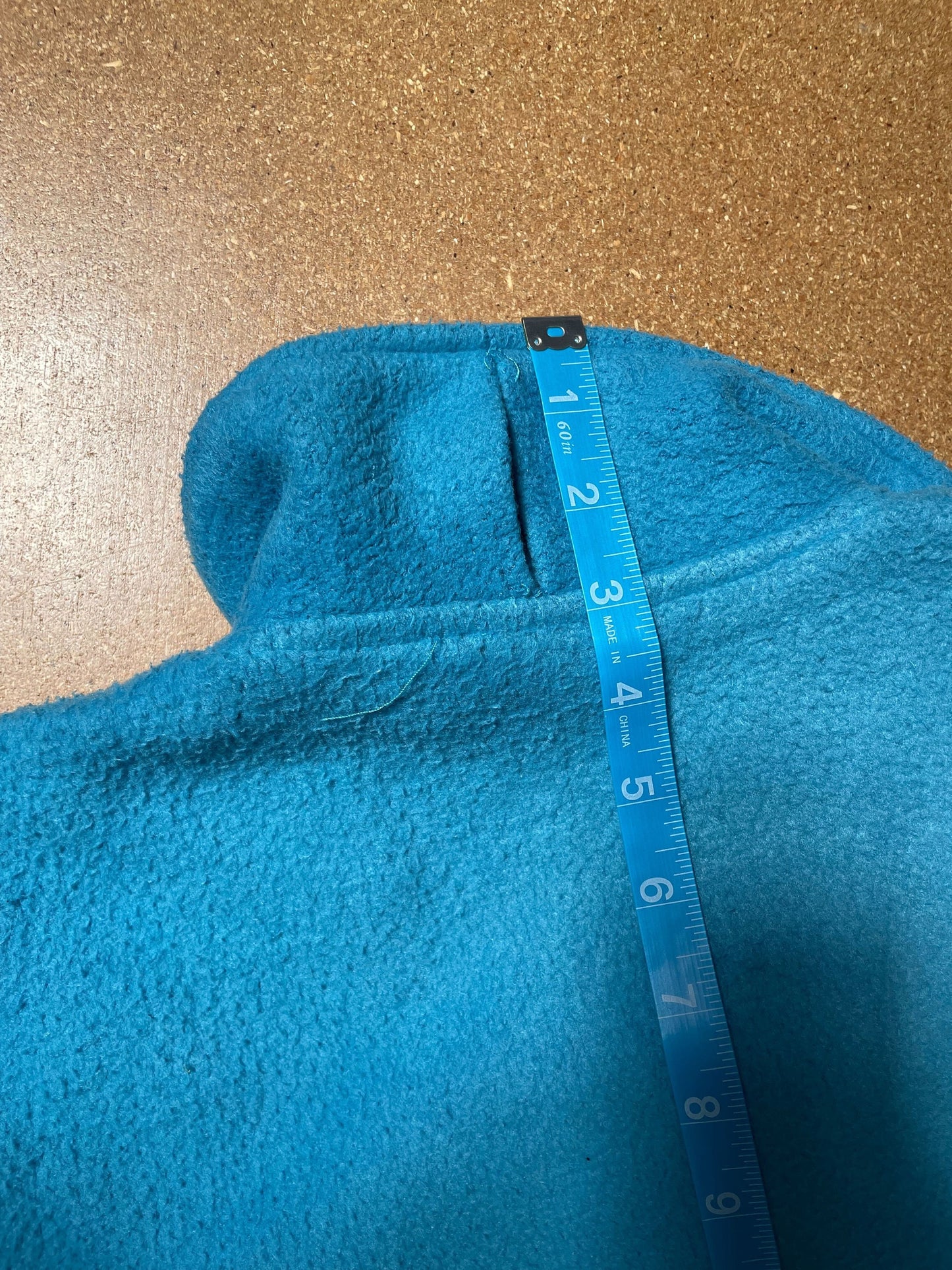 90s Hobie Quarter Zip Fleece Sweatshirt Blue Pullover Men's Medium