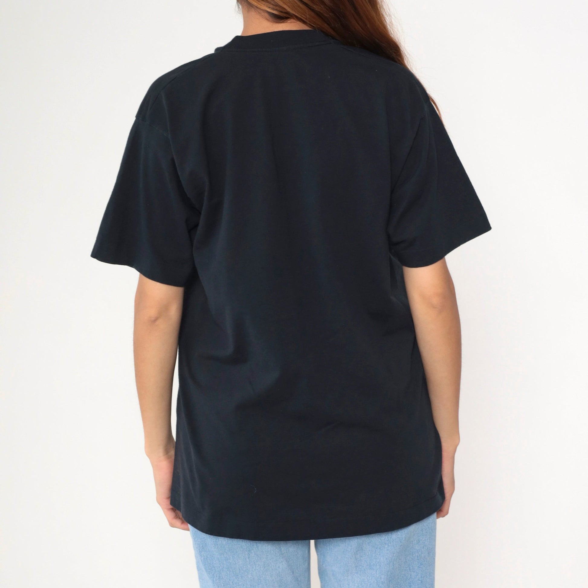 90s Sculpture In the Park Loveland Colorado Graphic Tee Black Neon Large L