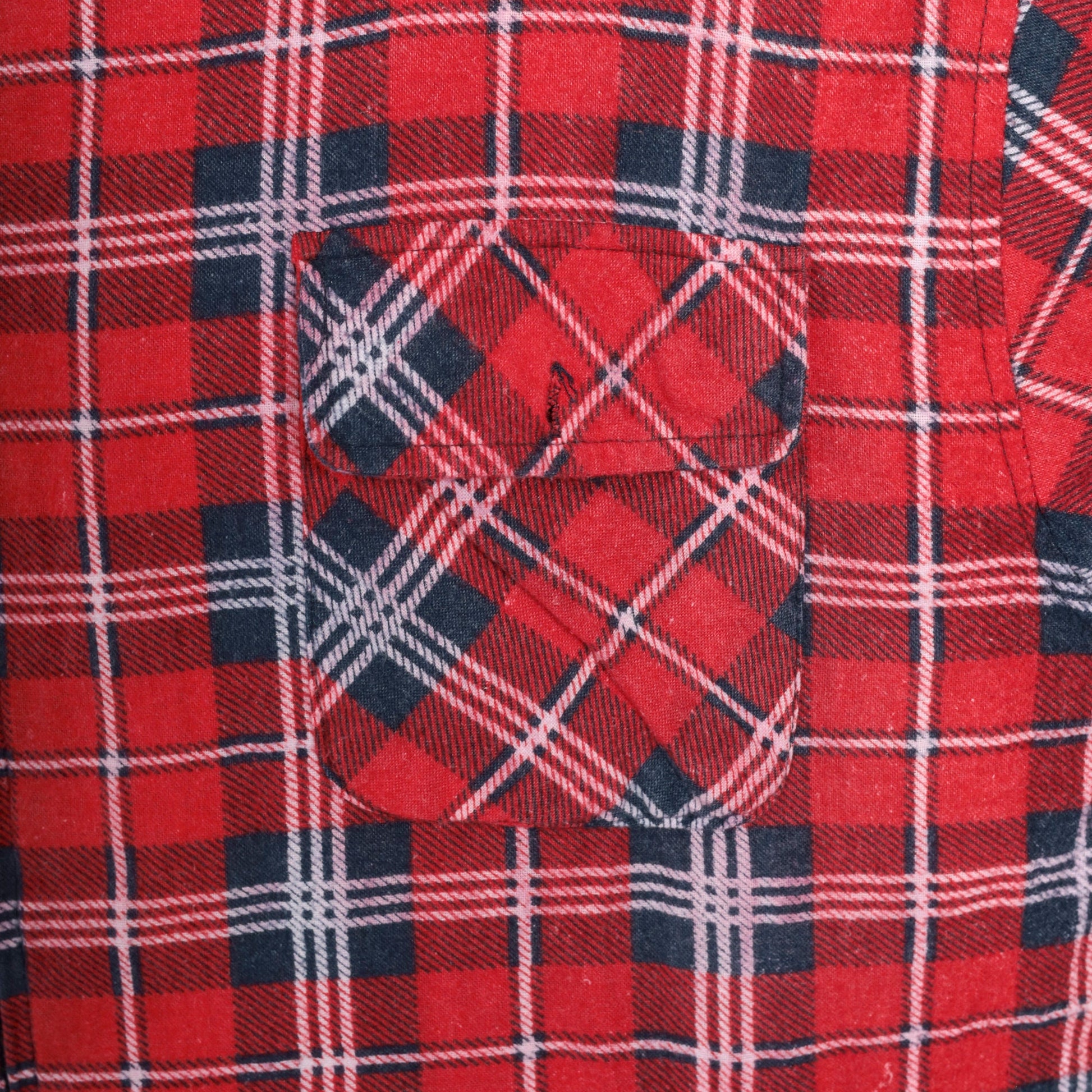 90s Red Plaid Zip Jacket Sherpa Lined Flannel Shacket Extra Large XL