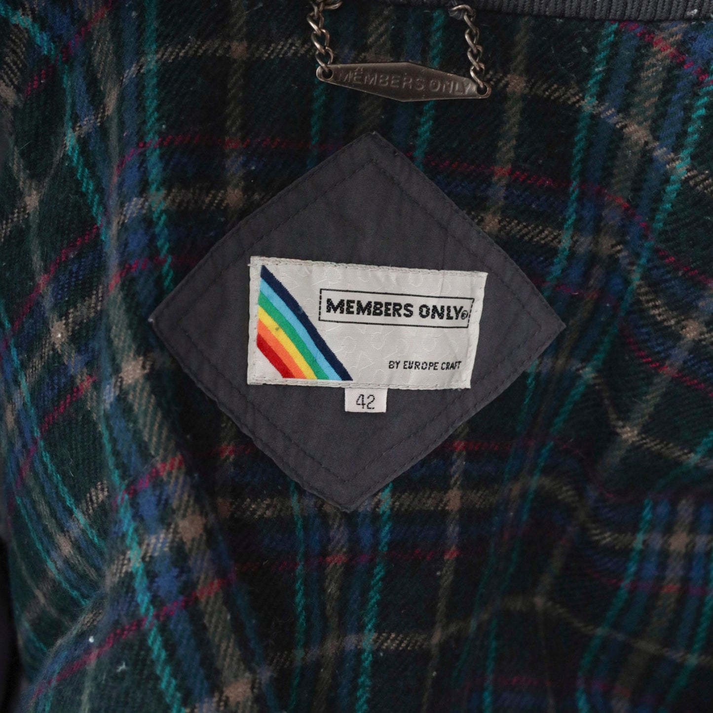 80s Members Only Down Ski Jacket Dark Grey Size 42 Men's Large