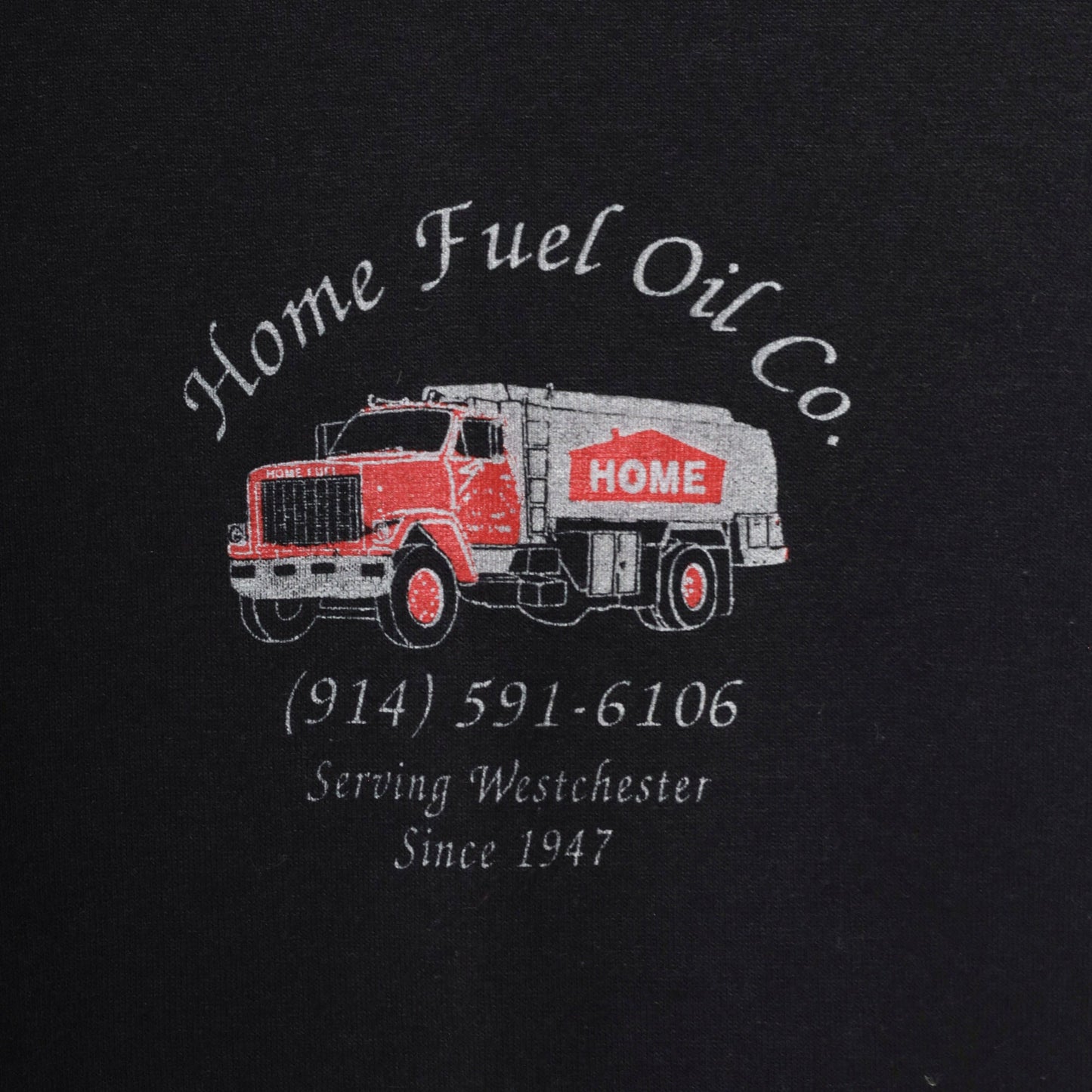 90s Home Fuel Oil Company Graphic T-Shirt Black Extra Large XL