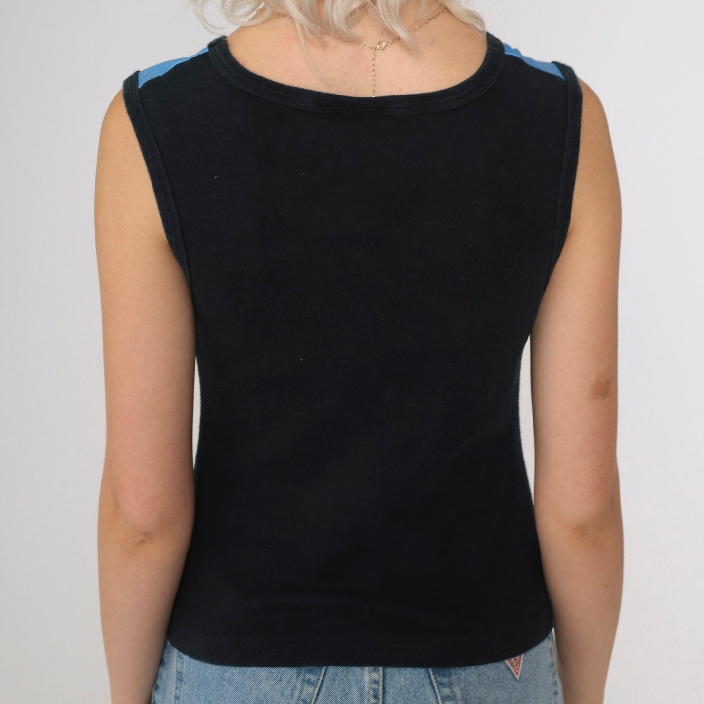 Y2K New Orleans Cityscape Tank Top 00s Urban Graphic Sleeveless Small