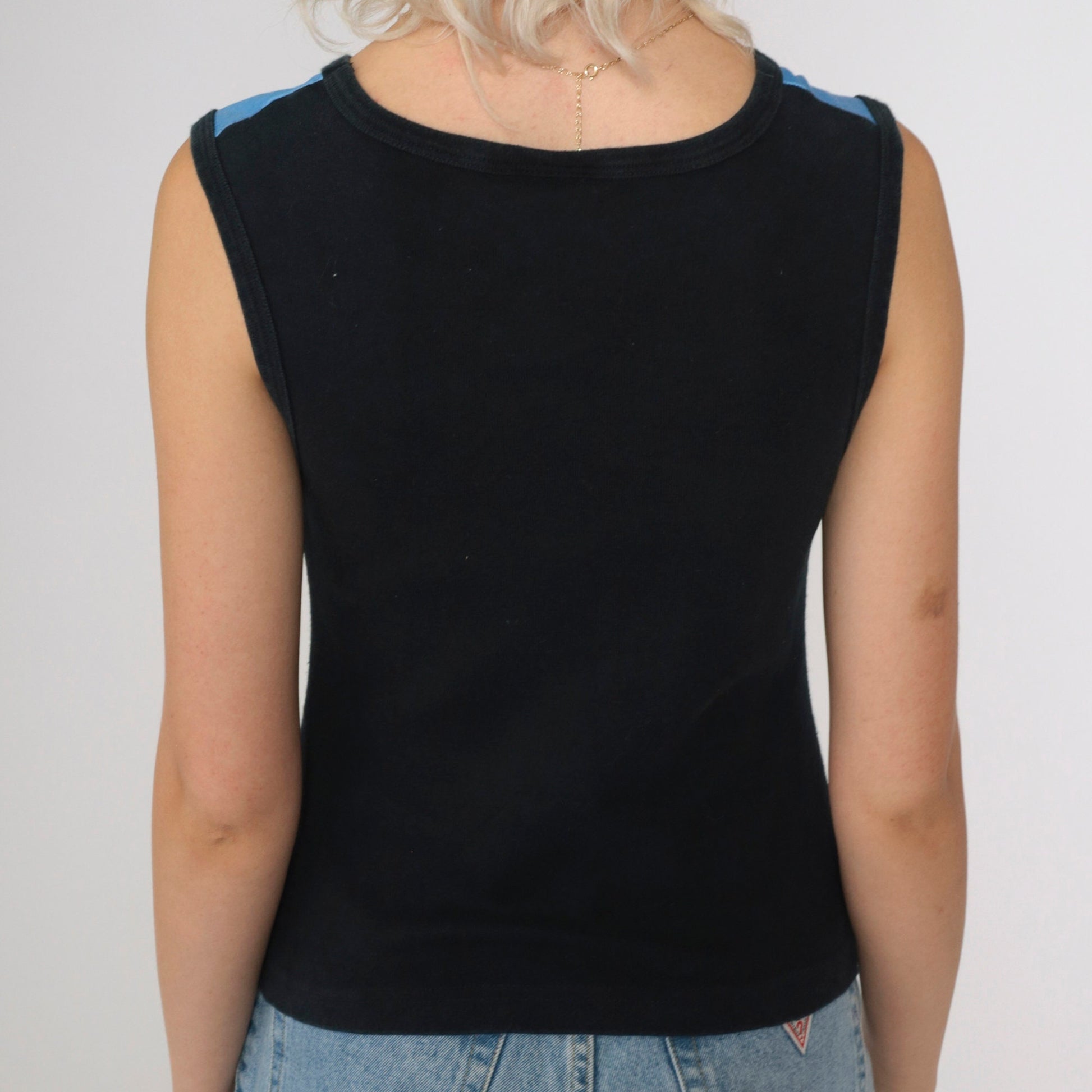 Y2K New Orleans Cityscape Tank Top 00s Urban Graphic Sleeveless Small
