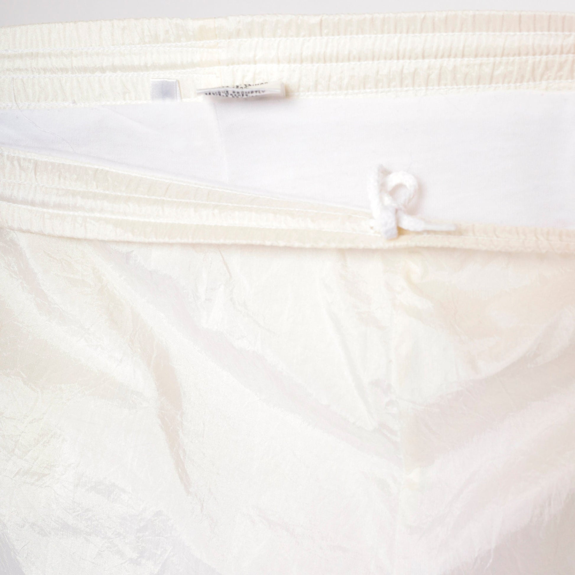 90s Off-White Nylon Track Pants Vintage Jogging Warmup Small