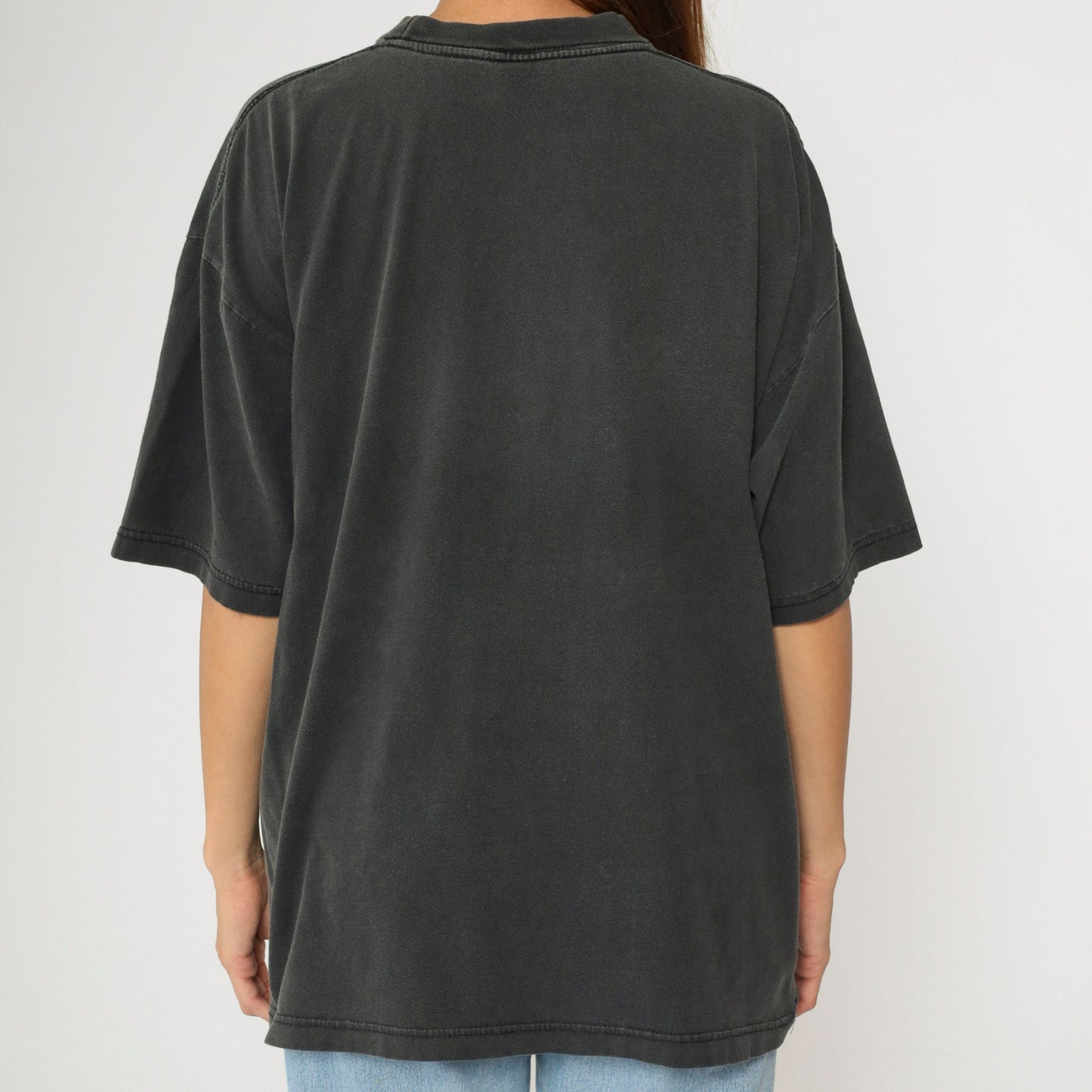 90s Hard Rock Cafe London Graphic T-Shirt Faded Black Extra Large XL