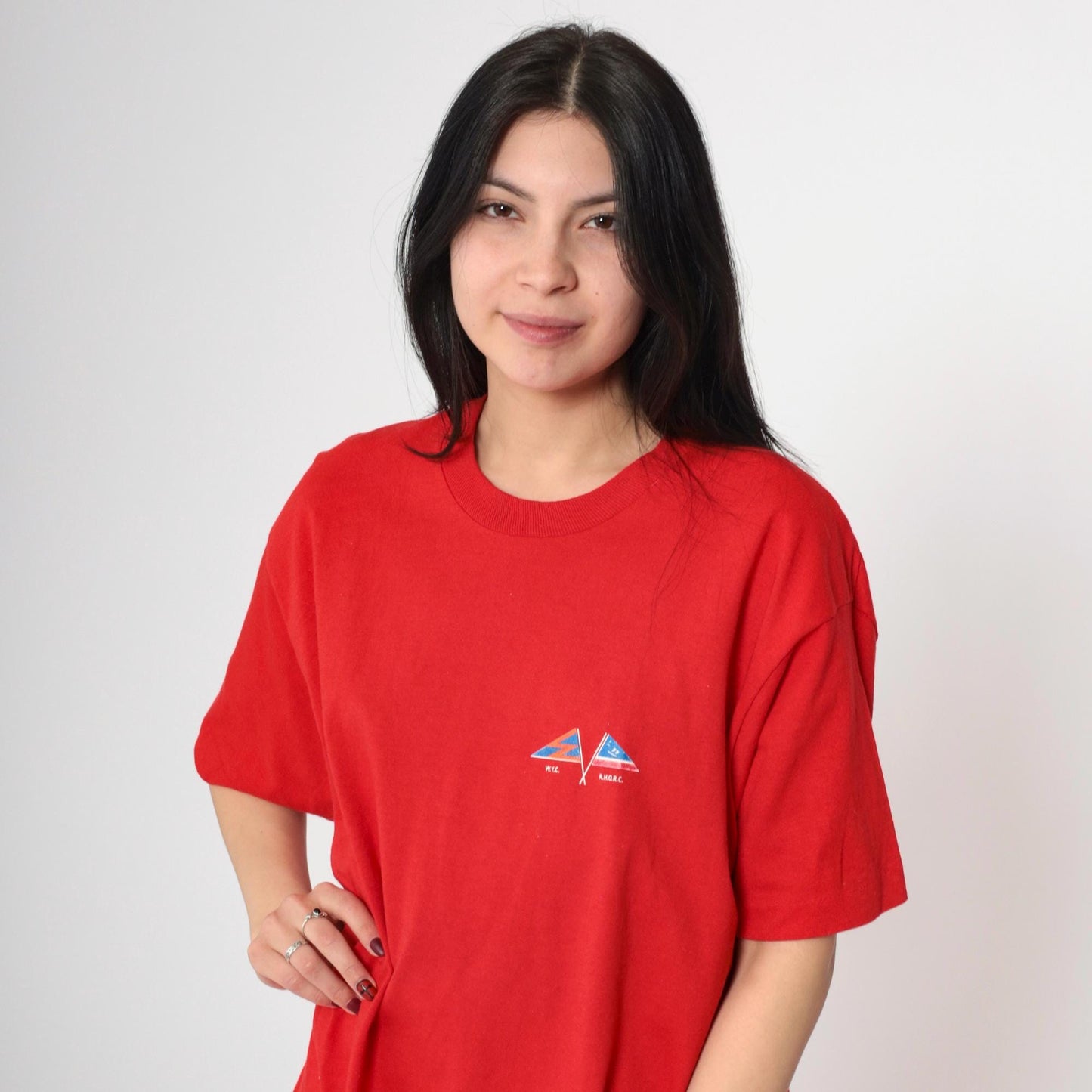 90s Mount Gay Eclipse Rum Barbados Graphic T-Shirt Red Cotton XL