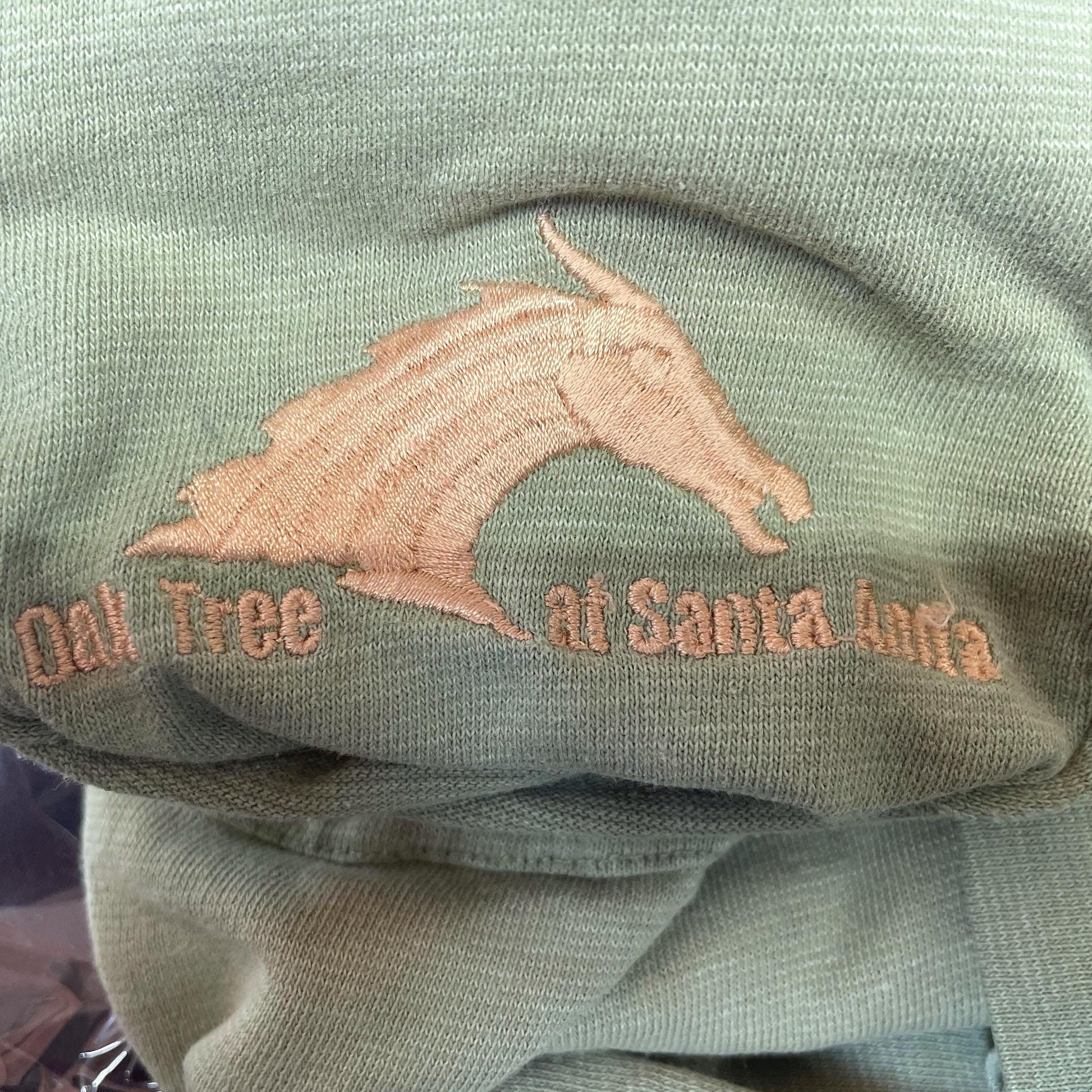 90s Oak Tree at Santa Anita Horse Racing T-Shirt Green Pocket Tee Extra Large XL
