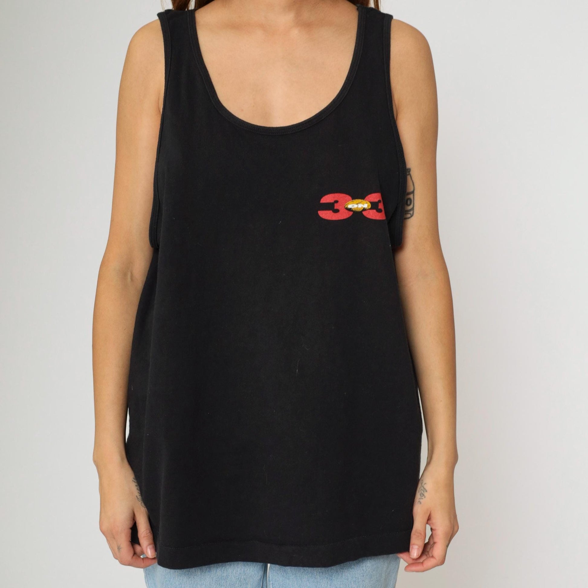 90s Chicago Bulls 3x3 Classic Tank Top Vintage NBA Basketball Bring Your Game Extra Large