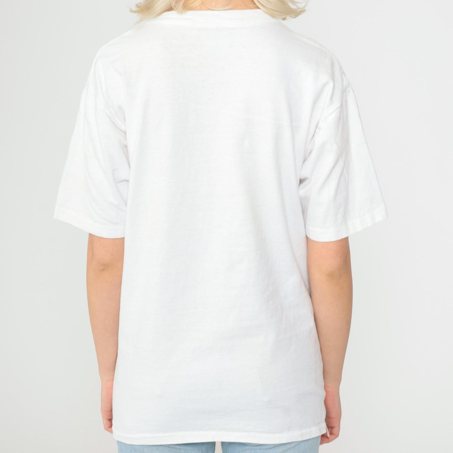 90s Georgia Forest Lake Nature Graphic T-Shirt White Cotton Medium