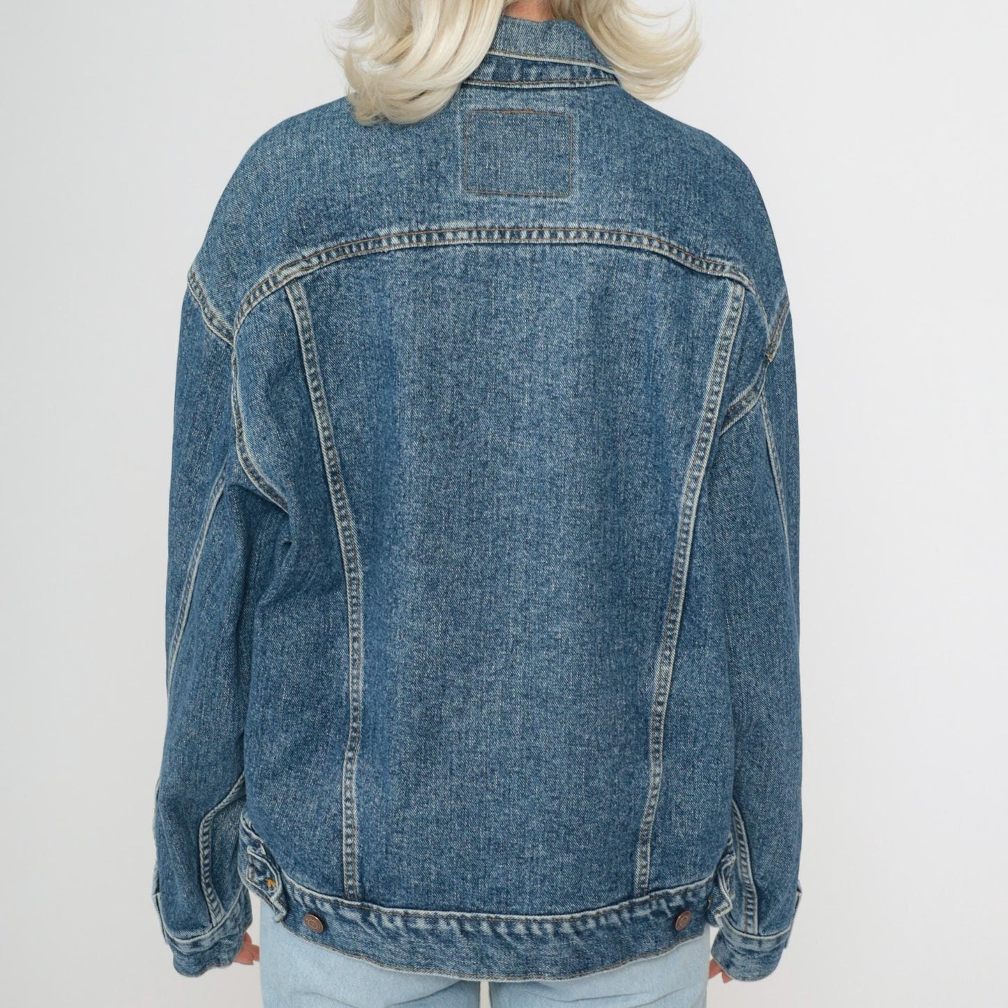 90s Levi's Denim Jacket Blue Button Up Jean Jacket Men's Medium