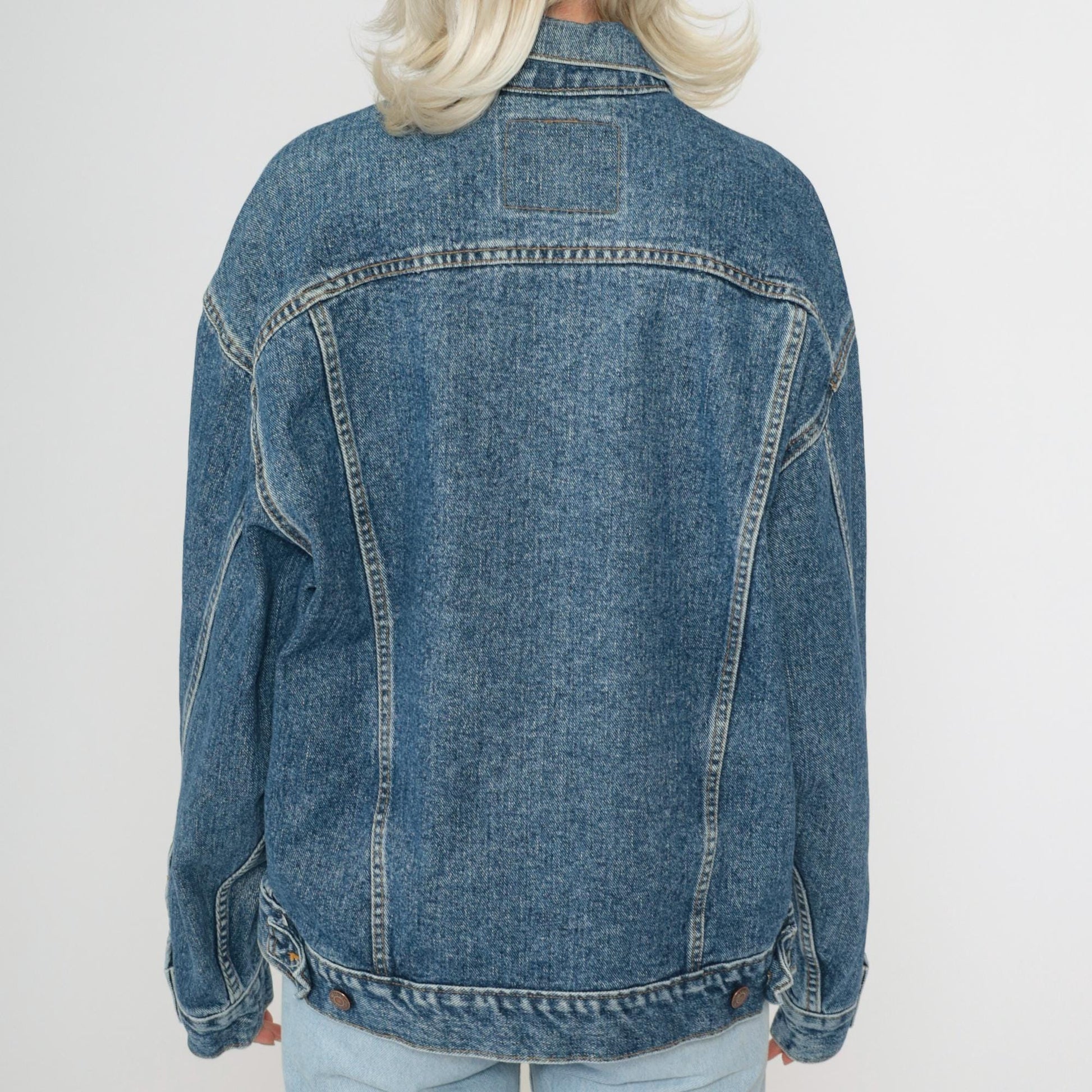 90s Levi's Denim Jacket Blue Button Up Jean Jacket Men's Medium