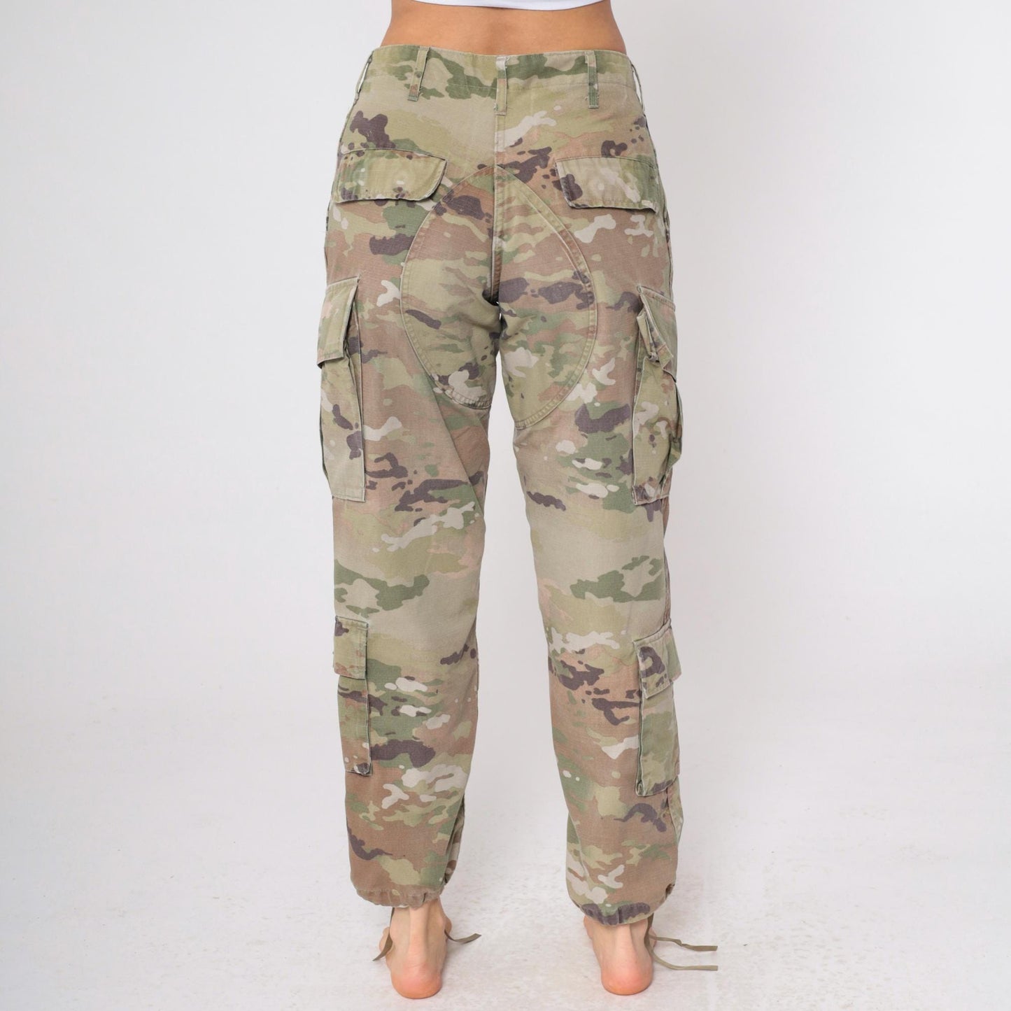 90s Propper International Camo Cargo Pants Olive Green Small