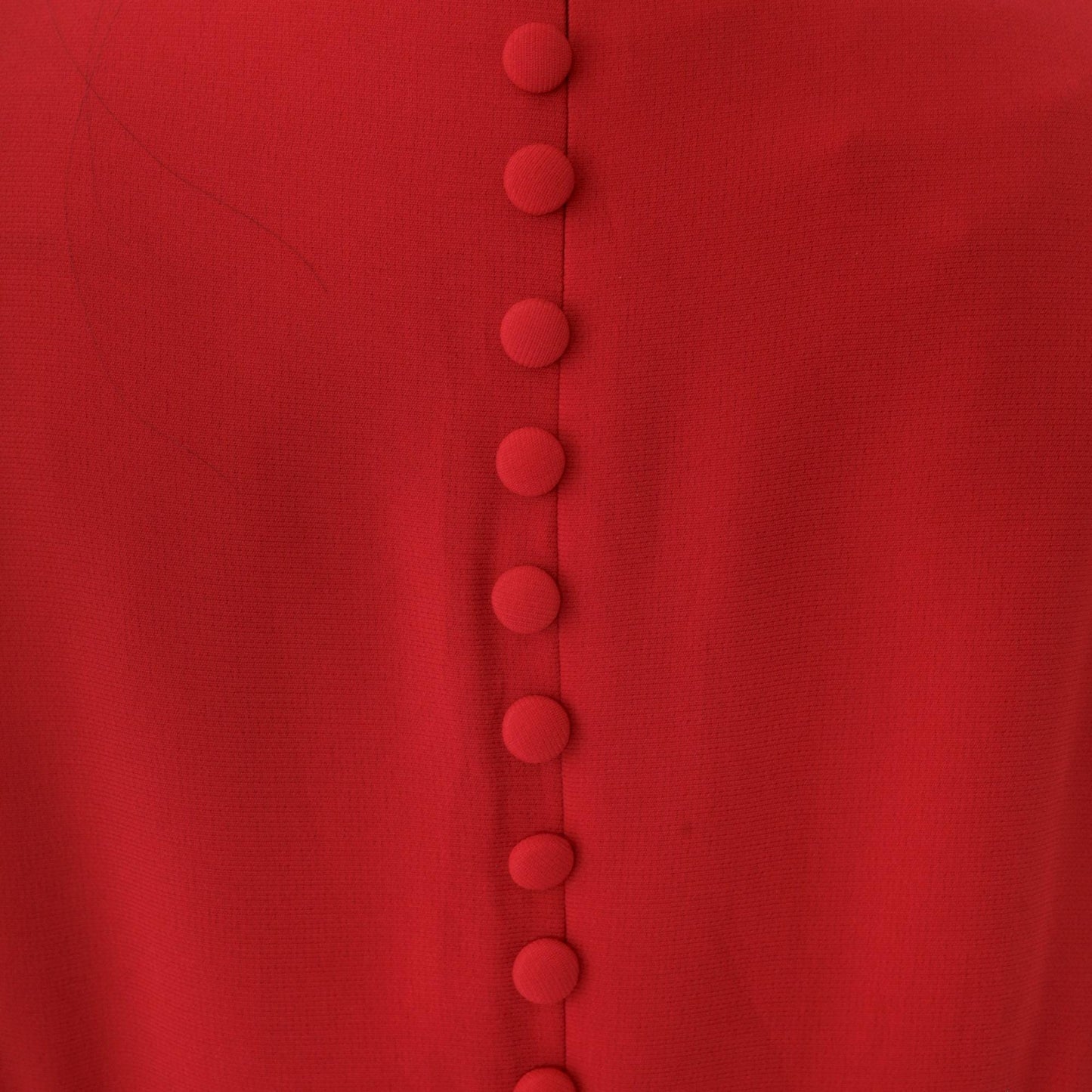 90s Donna Morgan Red Maxi Dress V-Neck High Waist Long Sleeve Small