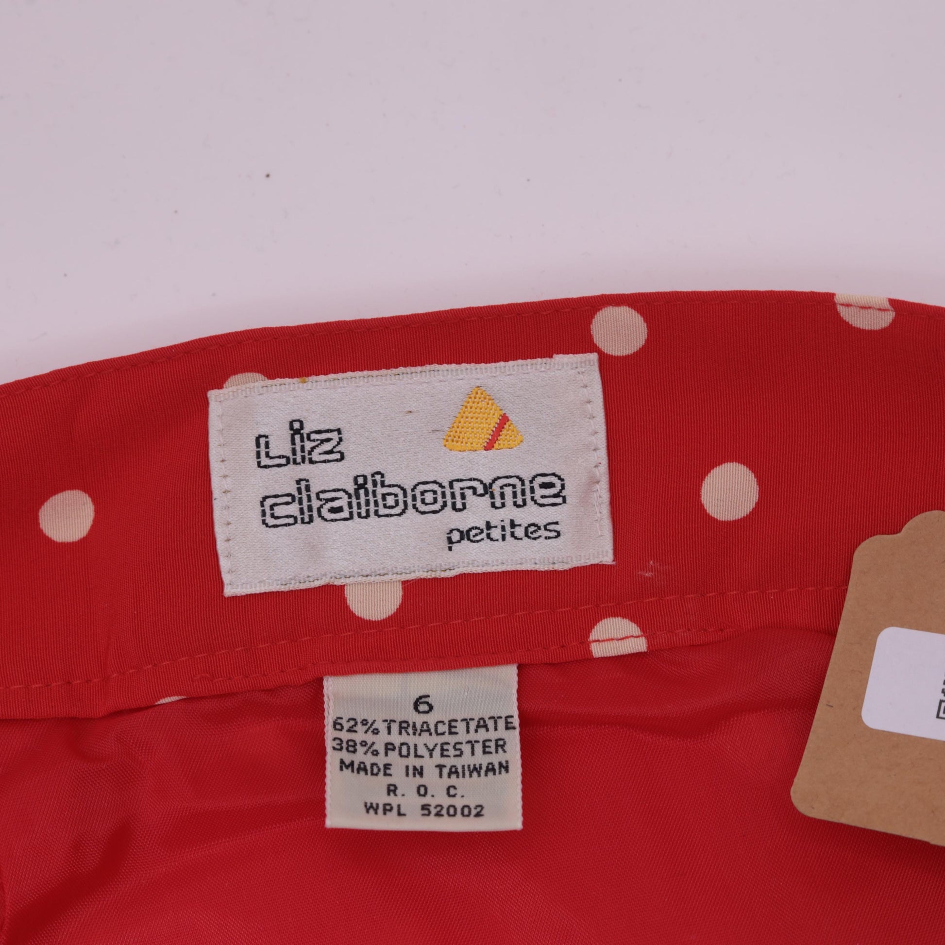 90s Liz Claiborne Polka Dot Tulip Wrap Midi Skirt Red Extra Small