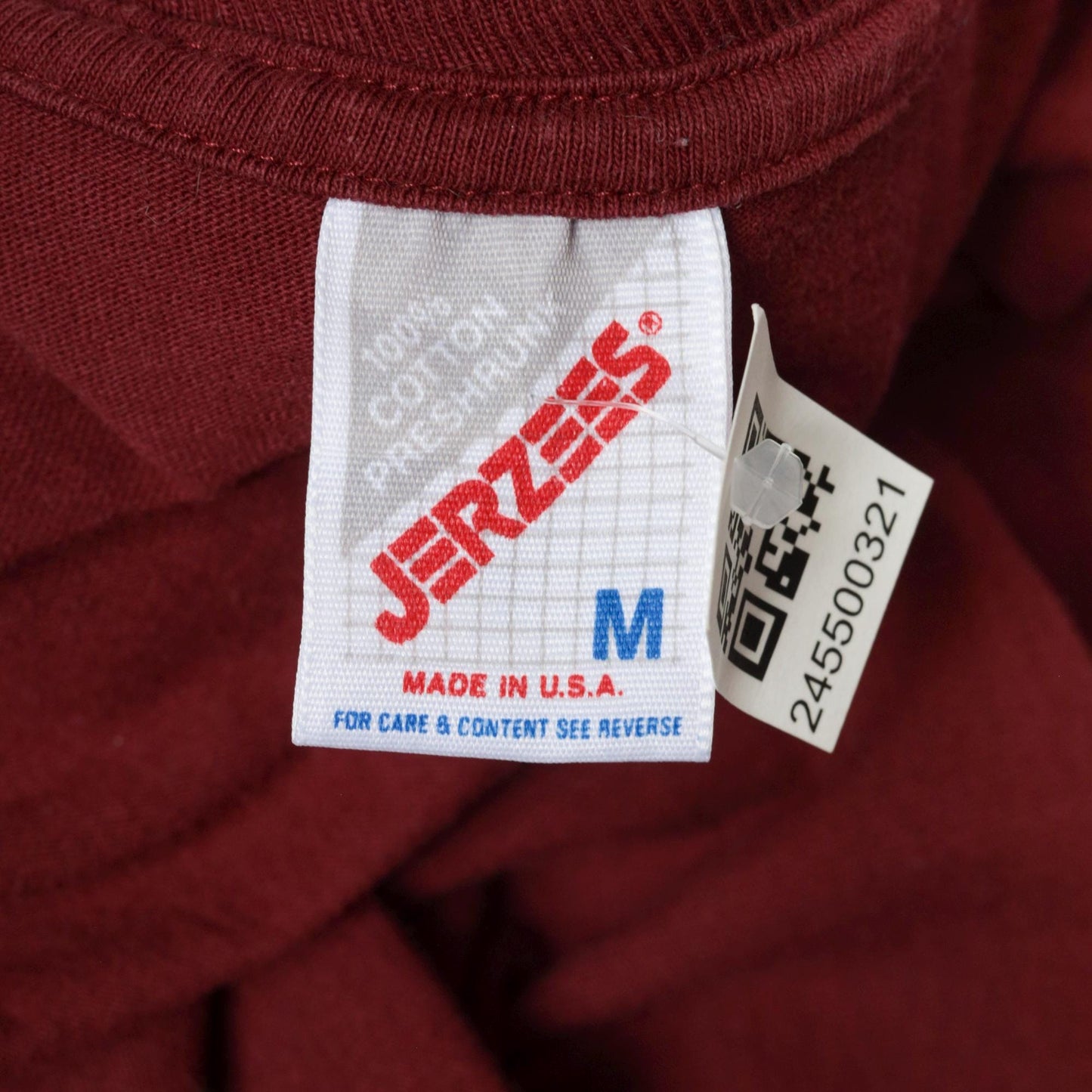 90s Newport Beach California Graphic Tee Burgundy Cotton Medium