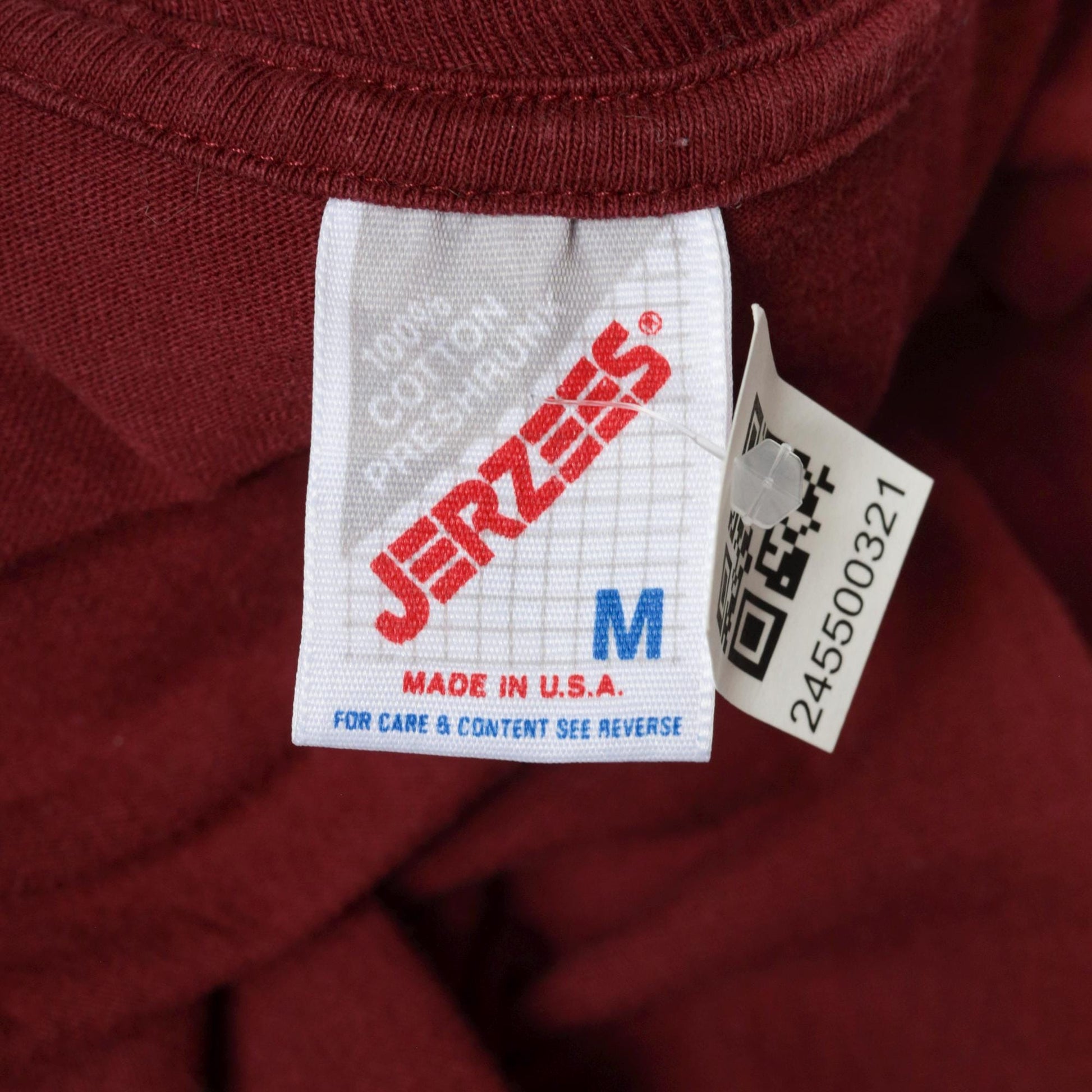 90s Newport Beach California Graphic Tee Burgundy Cotton Medium