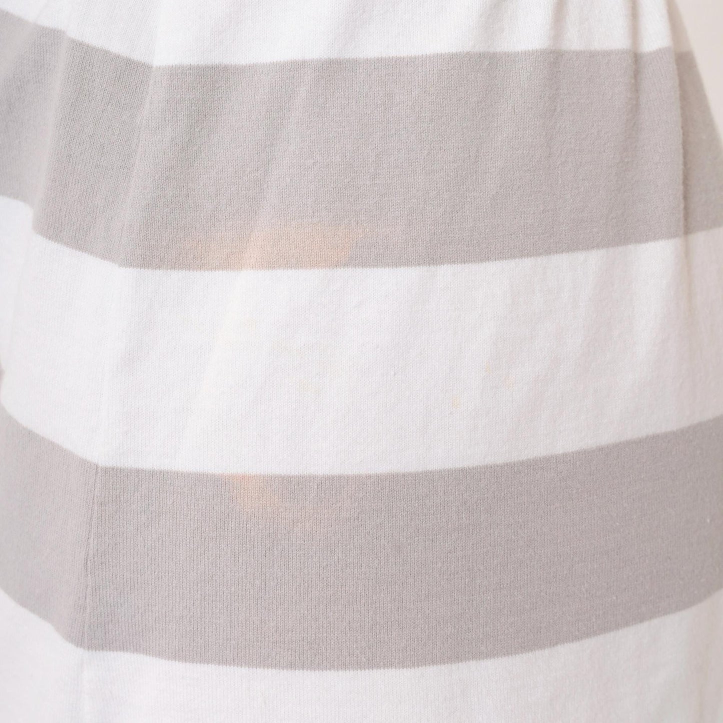 90s Liz Claiborne Striped Shorts Grey White Elastic Waist Cotton XS