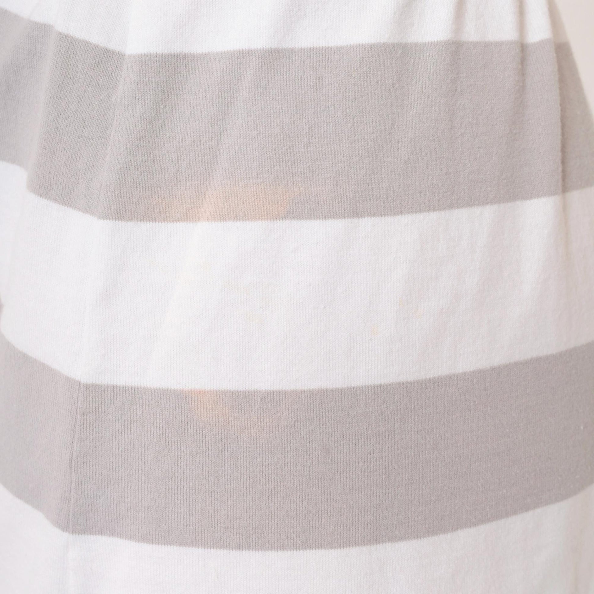 90s Liz Claiborne Striped Shorts Grey White Elastic Waist Cotton XS