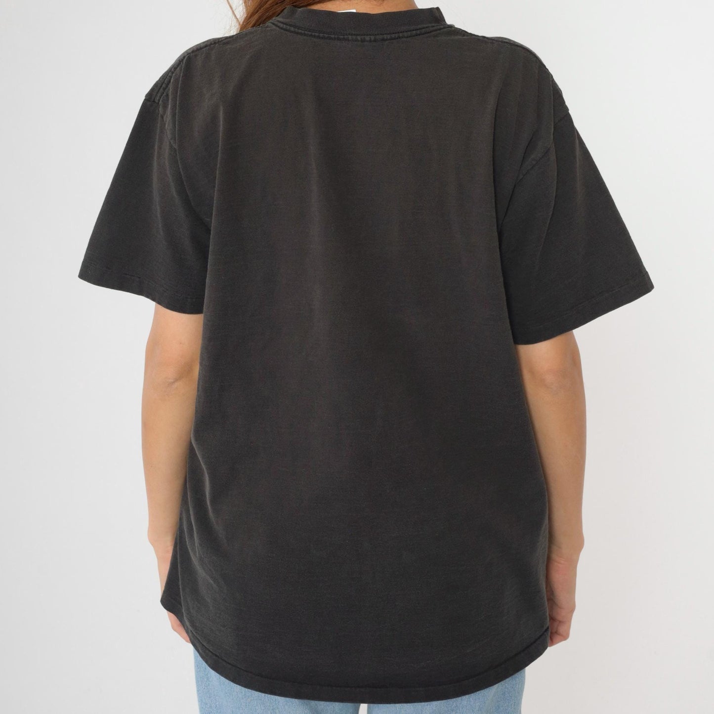90s Mack Truck Graphic T-Shirt Distressed Black Cotton Tee Extra Large XL