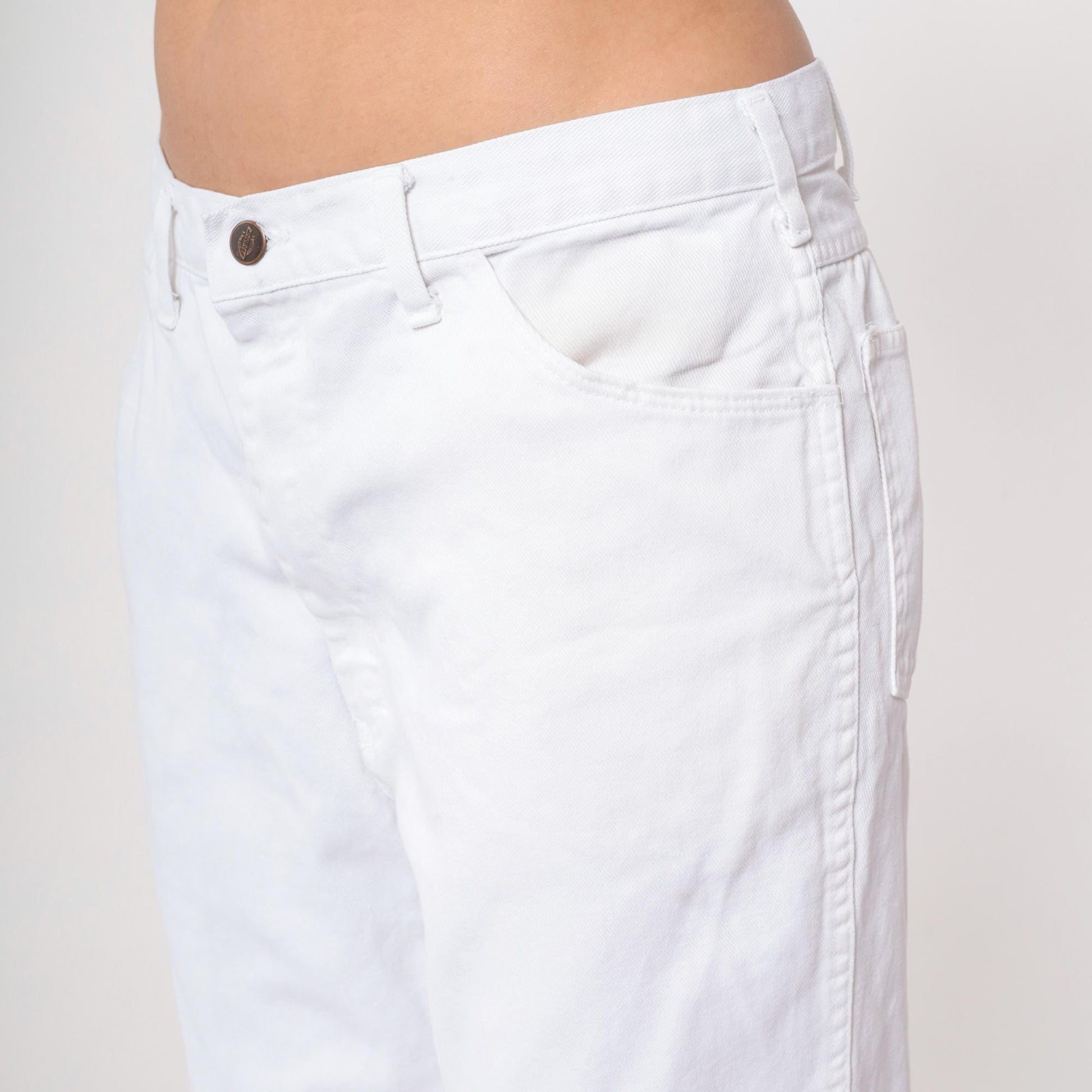 Dickies White Denim Jeans High Rise Straight Leg Y2K Workwear 35x34
