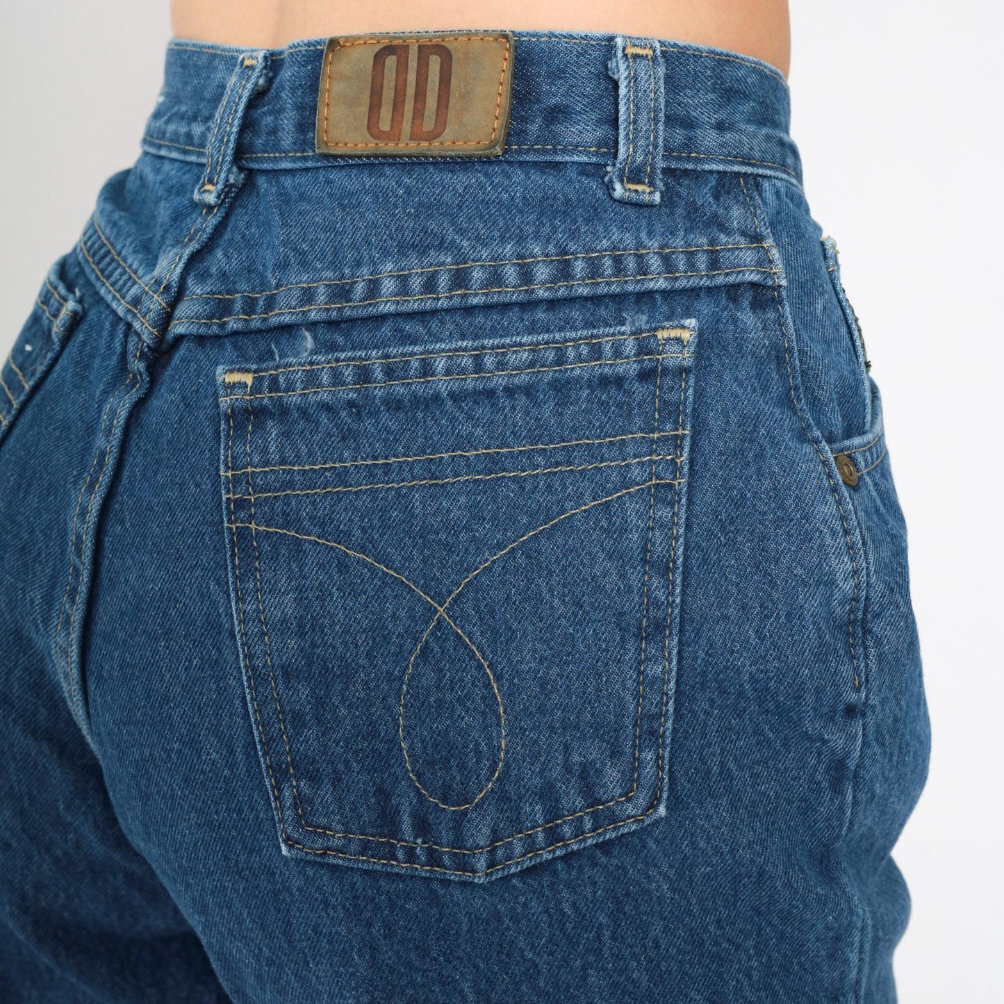 90s Dillard's Drygoods Mom Jeans Blue Denim High Rise Tapered Small Short