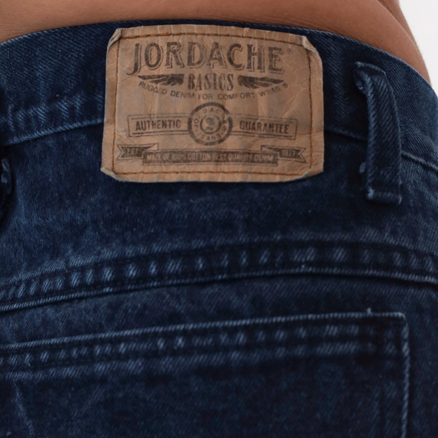90s Jordache Dark Wash Denim Cutoff Shorts High Waisted Button Fly Medium