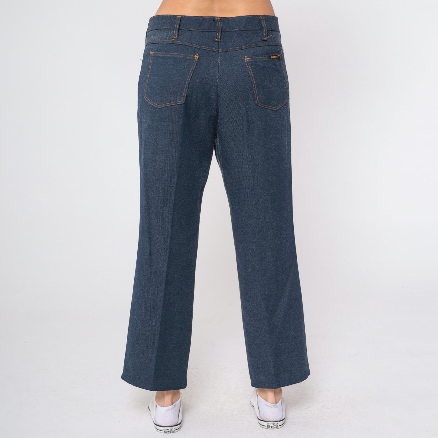 80s Dickies Branders Dark Wash High-Waisted Bootcut Jeans 36x32