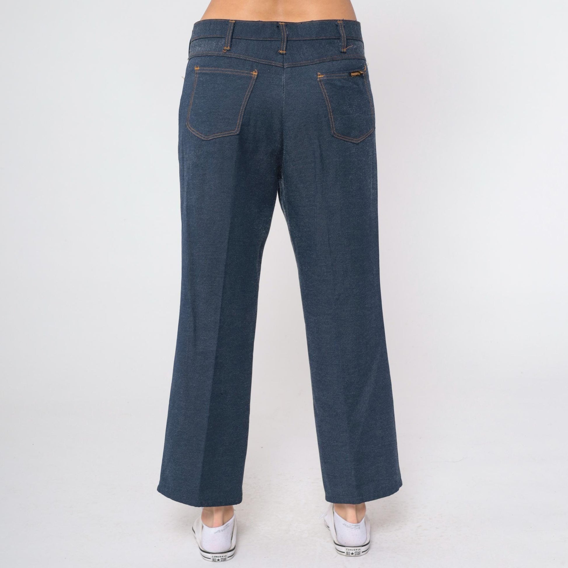 80s Dickies Branders Dark Wash High-Waisted Bootcut Jeans 36x32