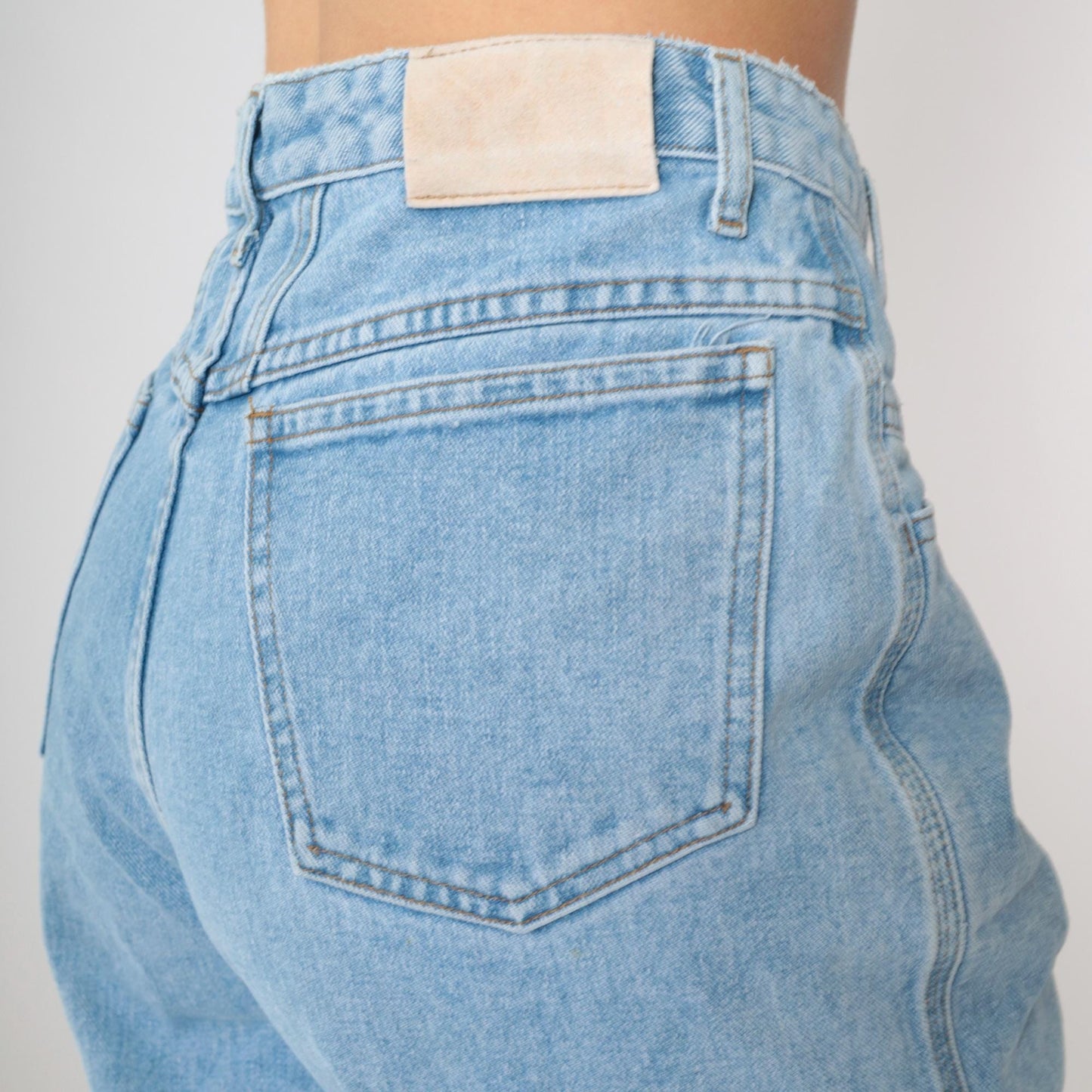 90s Marithé François Girbaud Light Wash High-Rise Tapered Jeans Small S