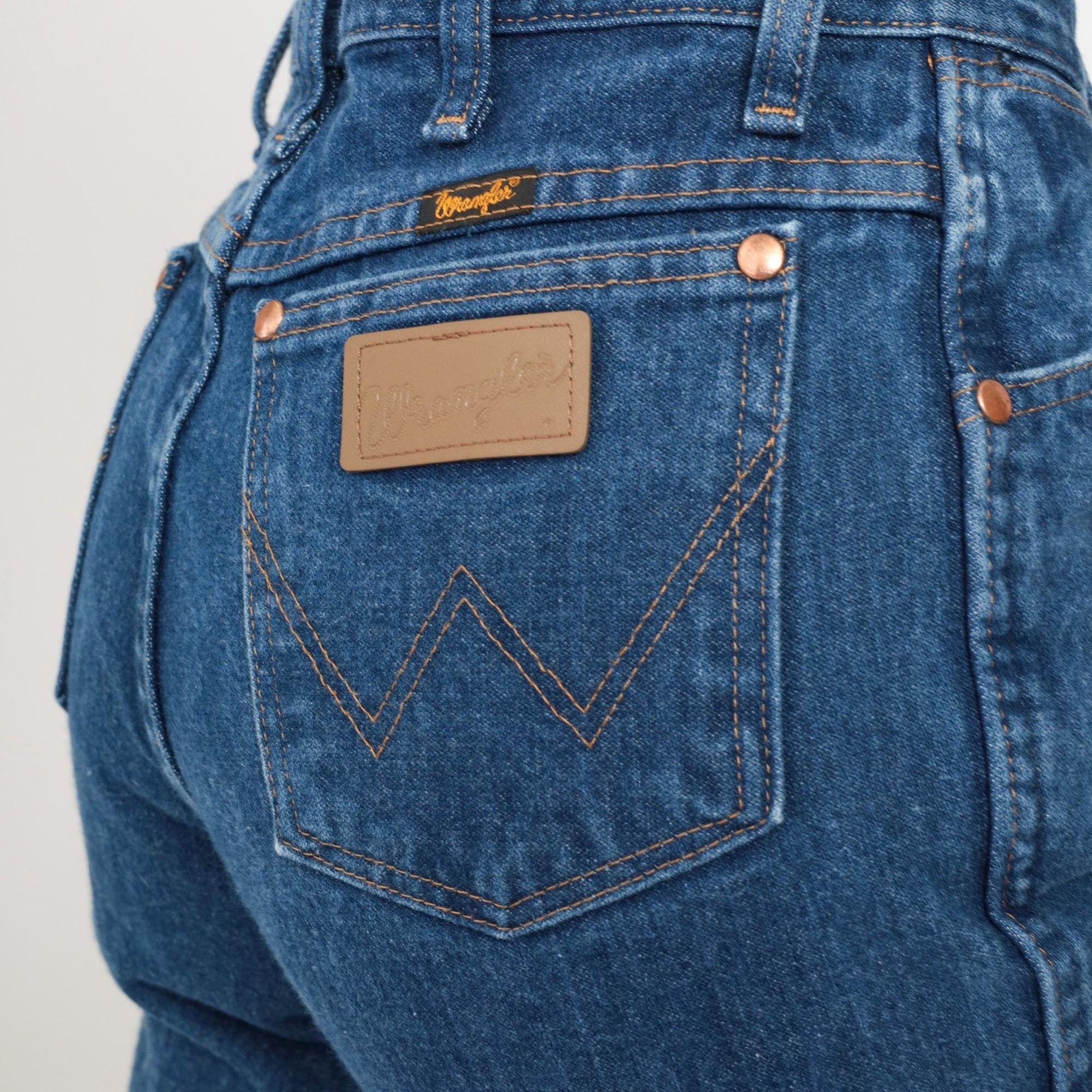 90s Wrangler Straight Leg High Rise Jeans Blue Denim Men's 29x36