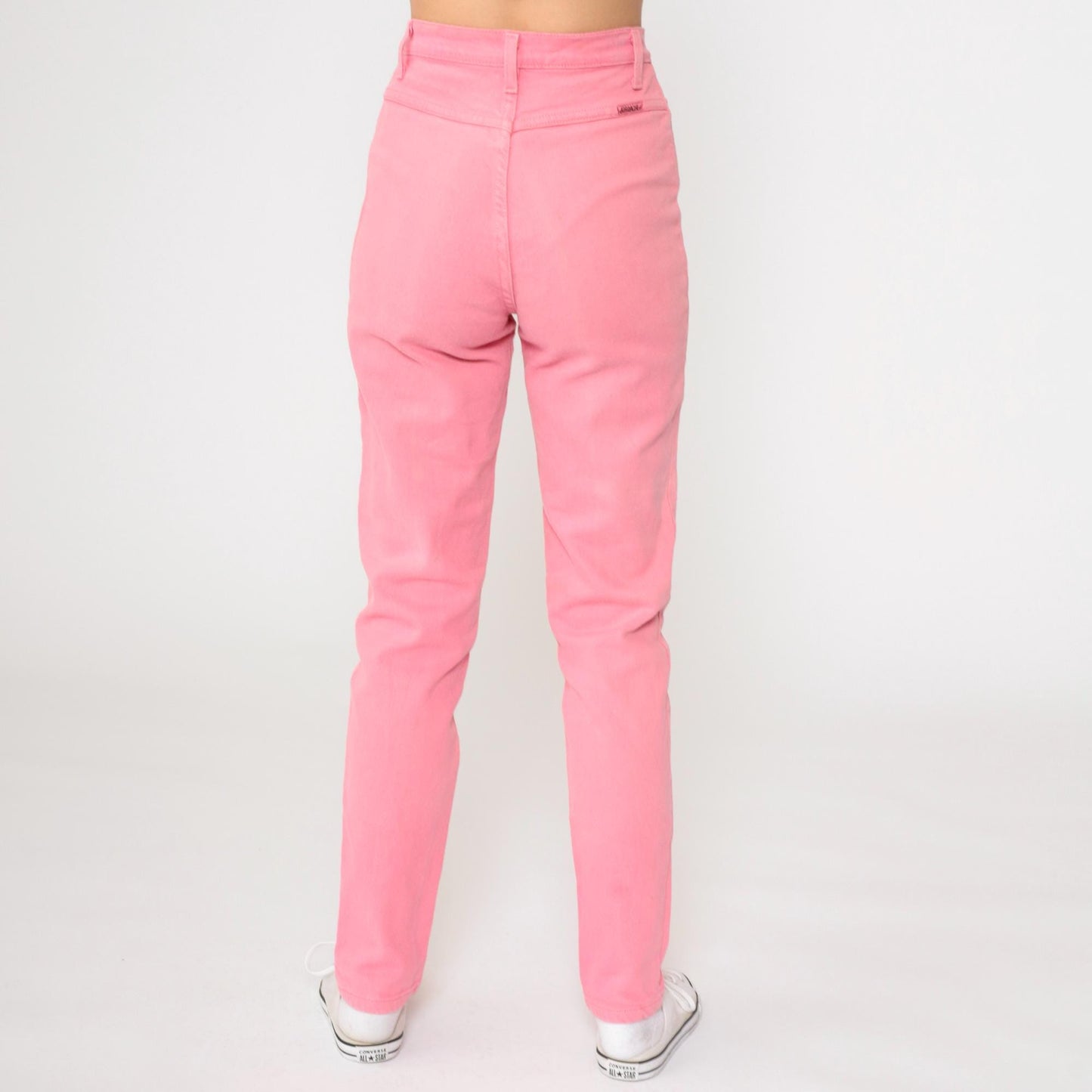 90s Jordache Pink High-Waist Straight Jeans Size 4