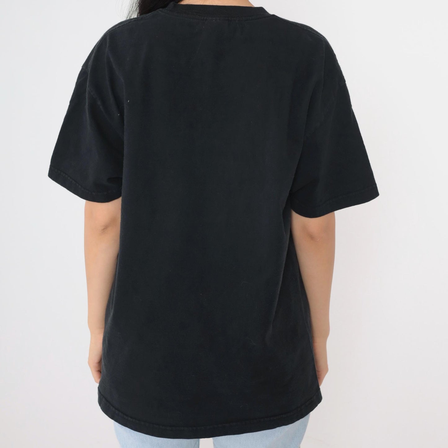 Y2K Alabama Graphic T-Shirt Black Cotton Tee Large L