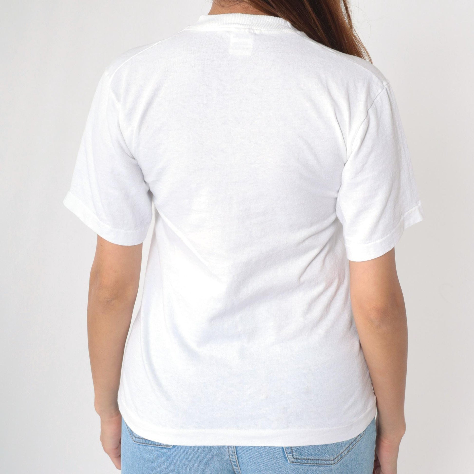 90s Harlem Junior Tennis Program Graphic T-Shirt White Single Stitch Small