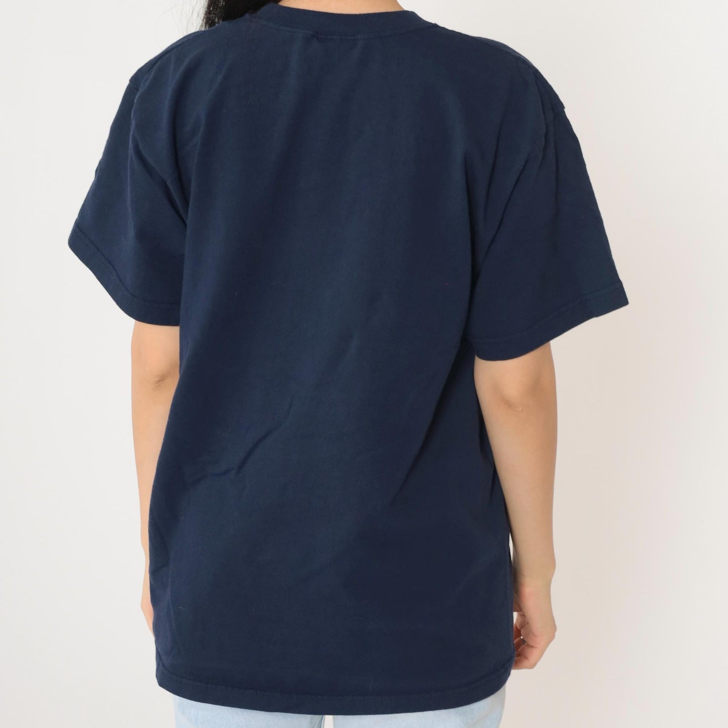 90s Syracuse University Graphic T-Shirt Navy Cotton Crewneck Medium