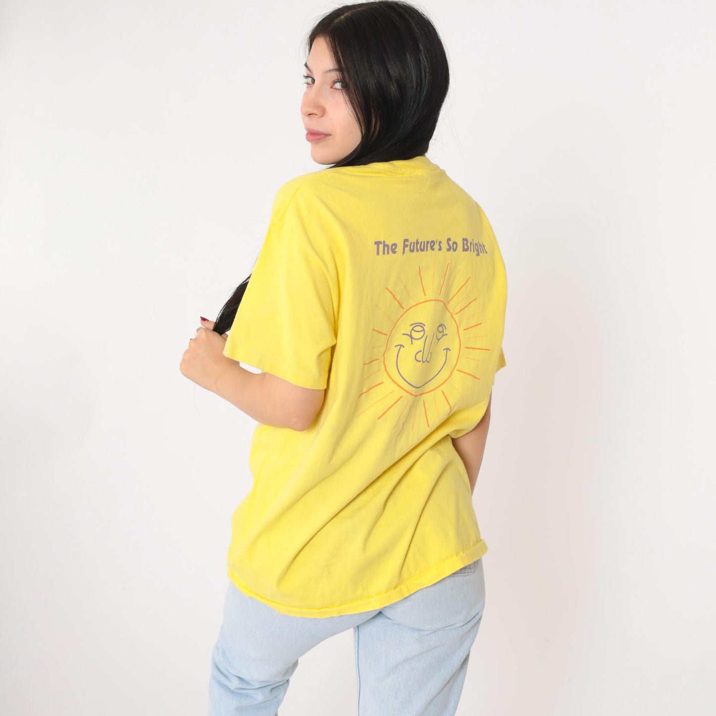 1993 Ektachem Users Meeting T-Shirt Yellow Sun Graphic Medium