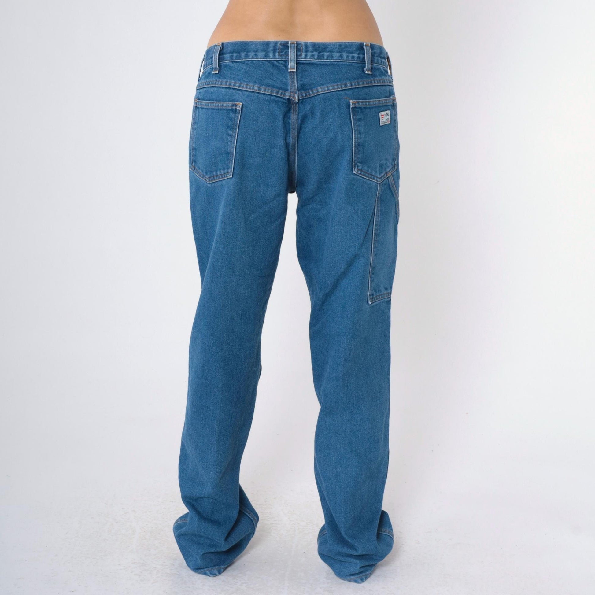 00s Tyndale Flame Resistant Work Jeans Blue Denim Straight Leg Medium